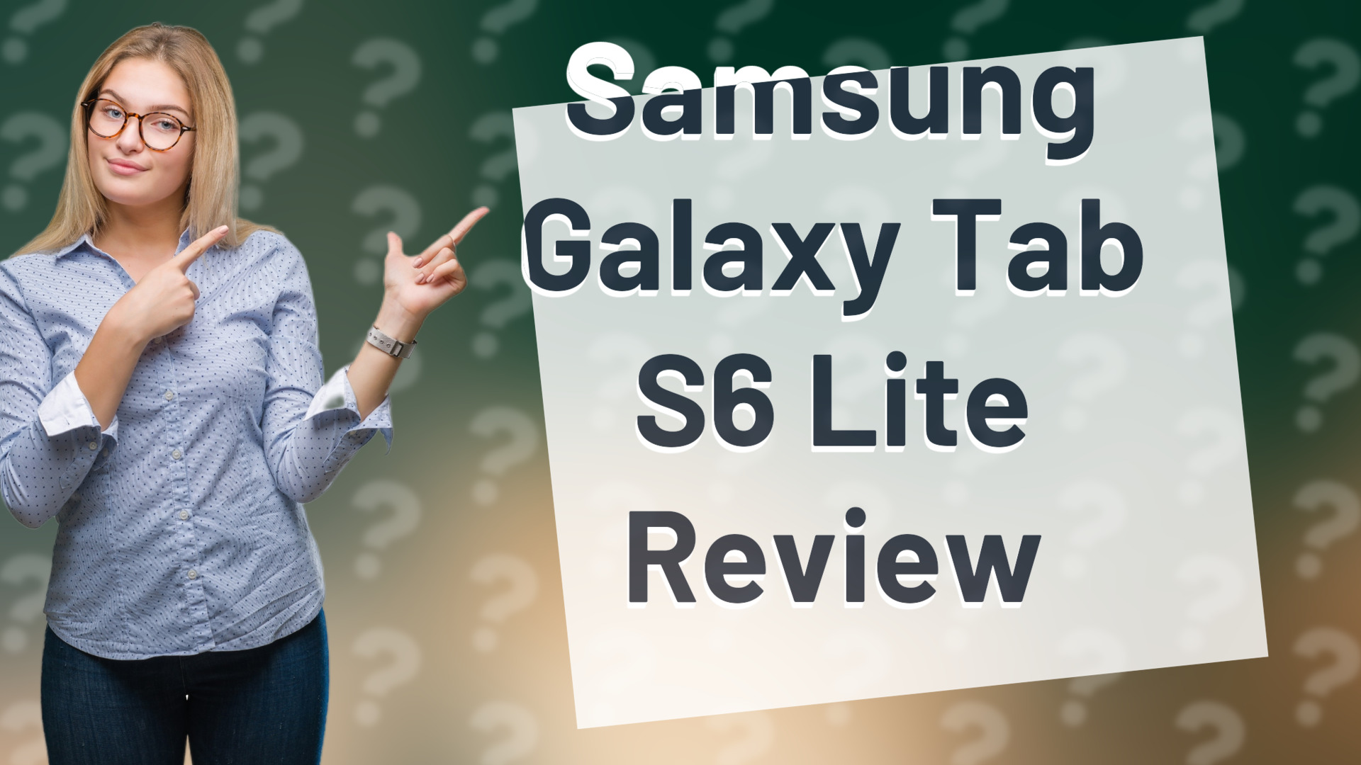 Samsung Galaxy Tab S6 Lite Review