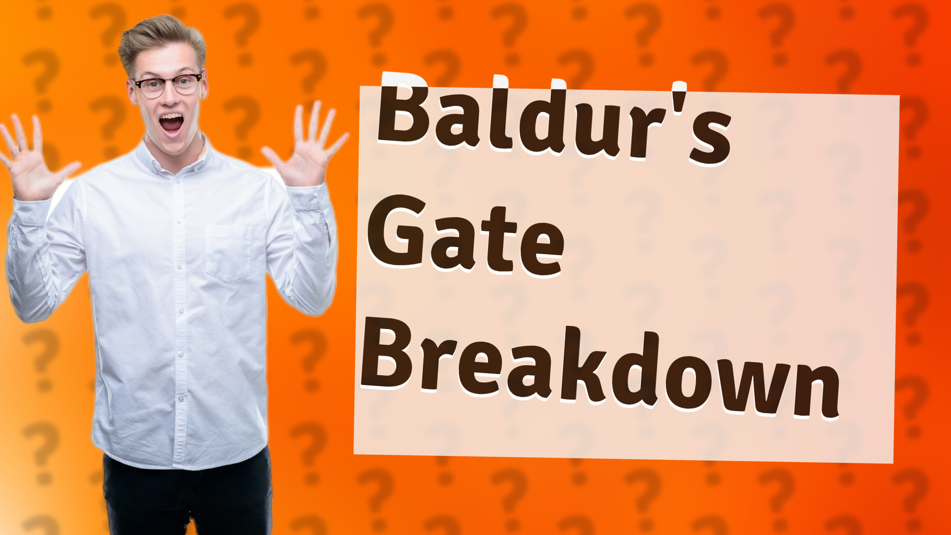 Baldur's Gate Breakdown