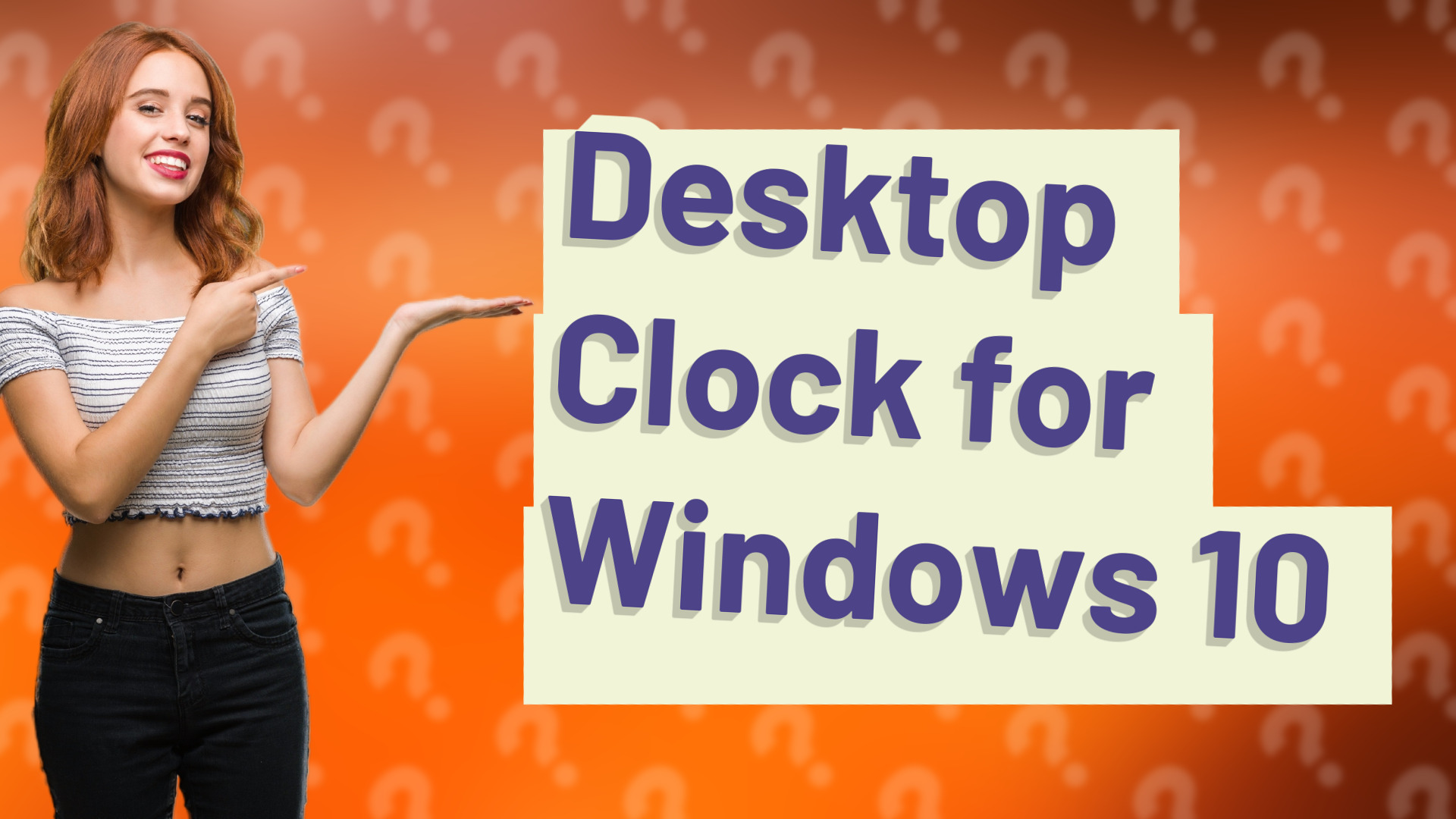 Desktop Clock for Windows 10