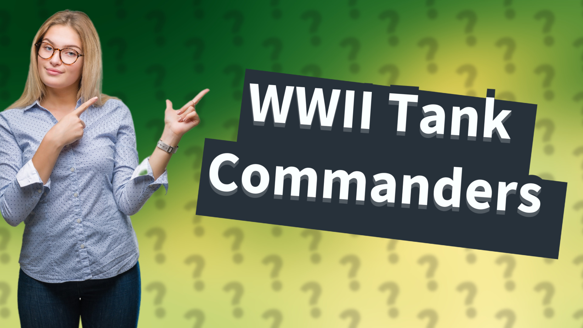 WWII Tank Commanders