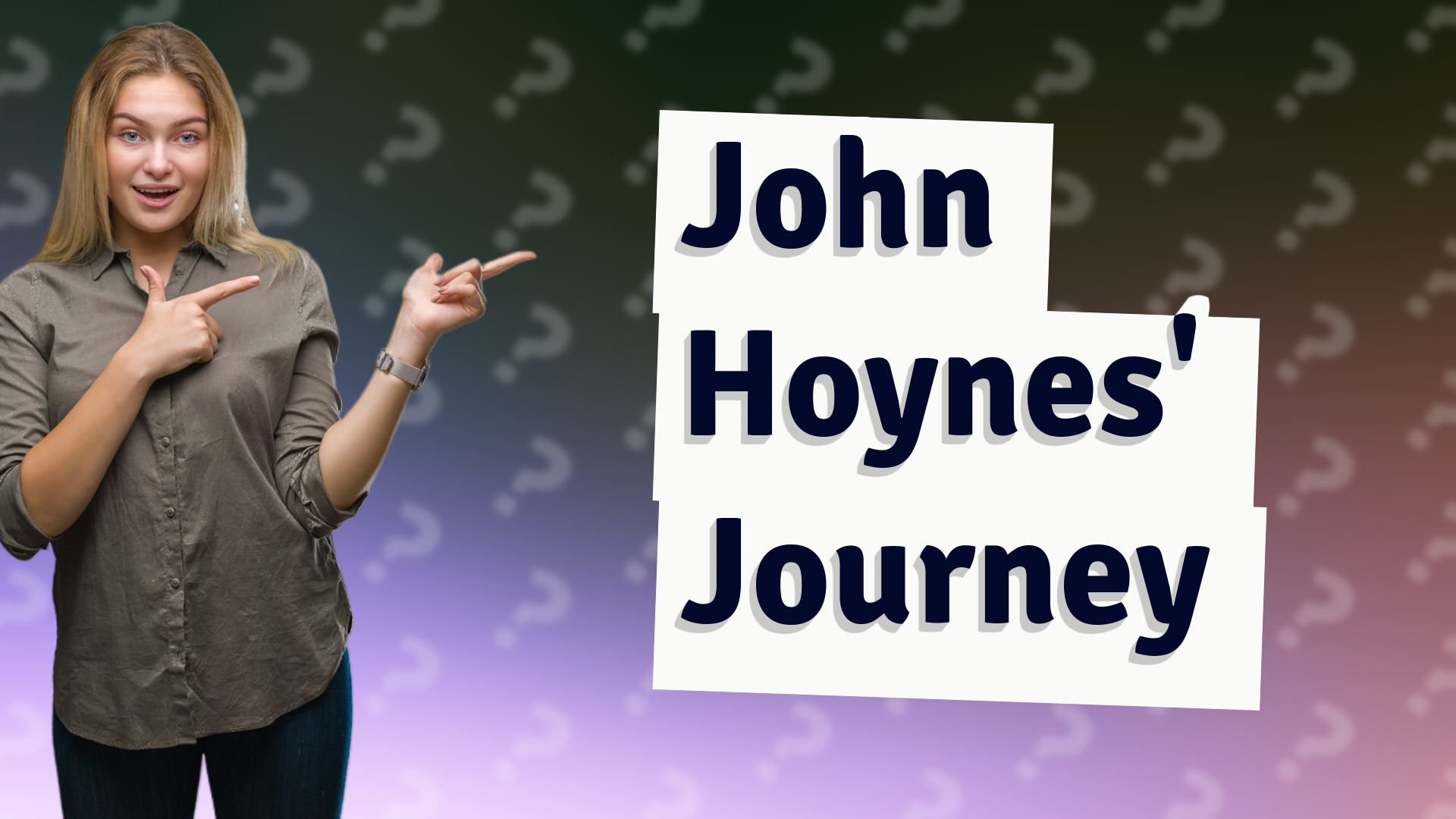 John Hoynes' Journey