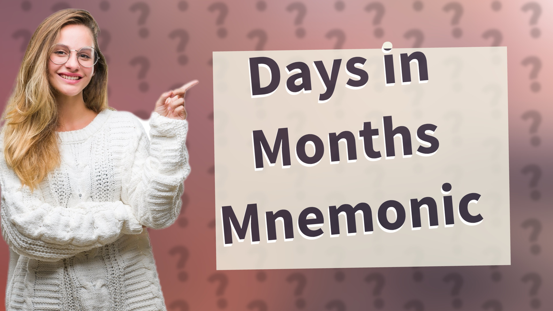 Days in Months Mnemonic