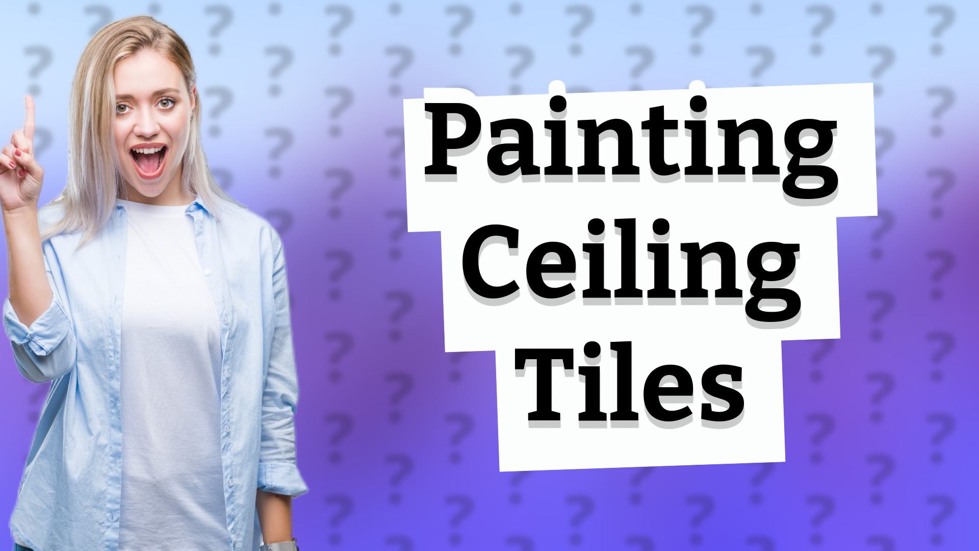 Painting Ceiling Tiles