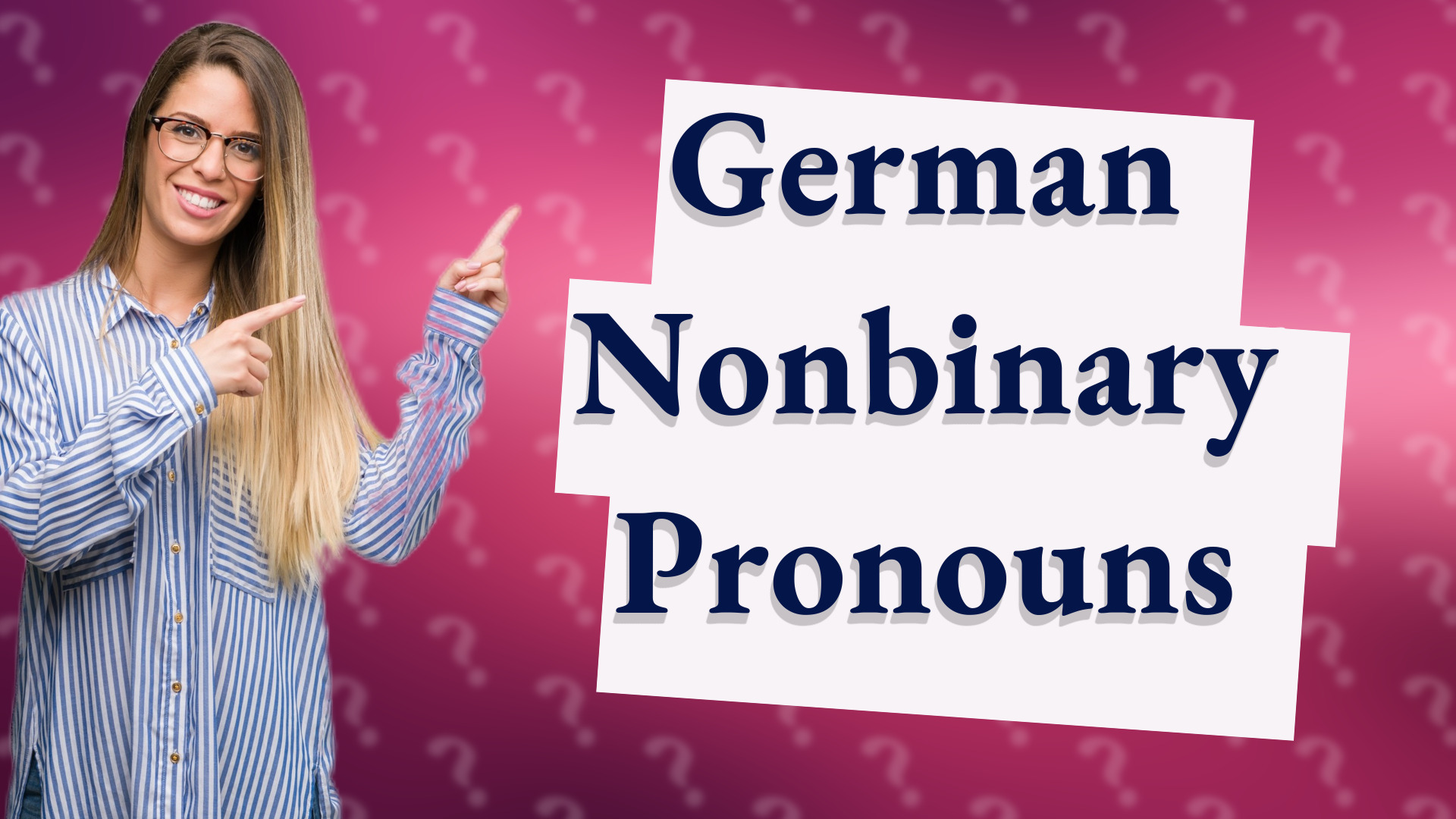 German Nonbinary Pronouns