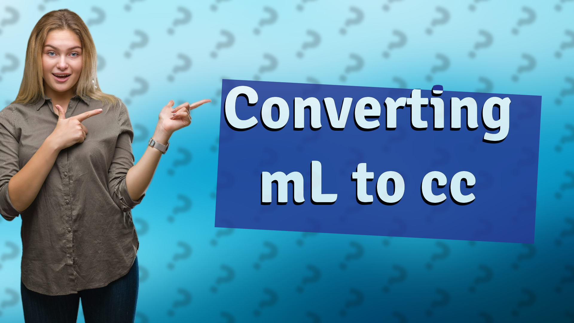 Converting mL to cc