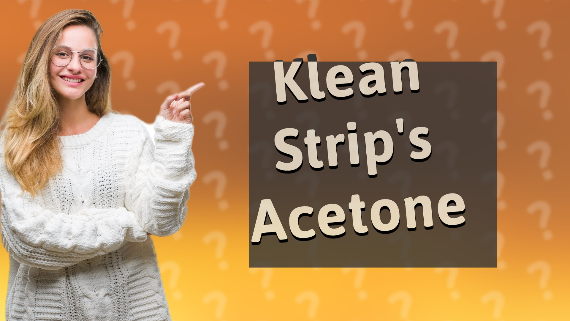 Klean Strip's Acetone