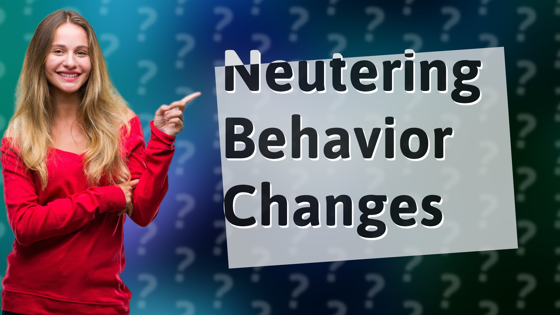 Neutering Behavior Changes