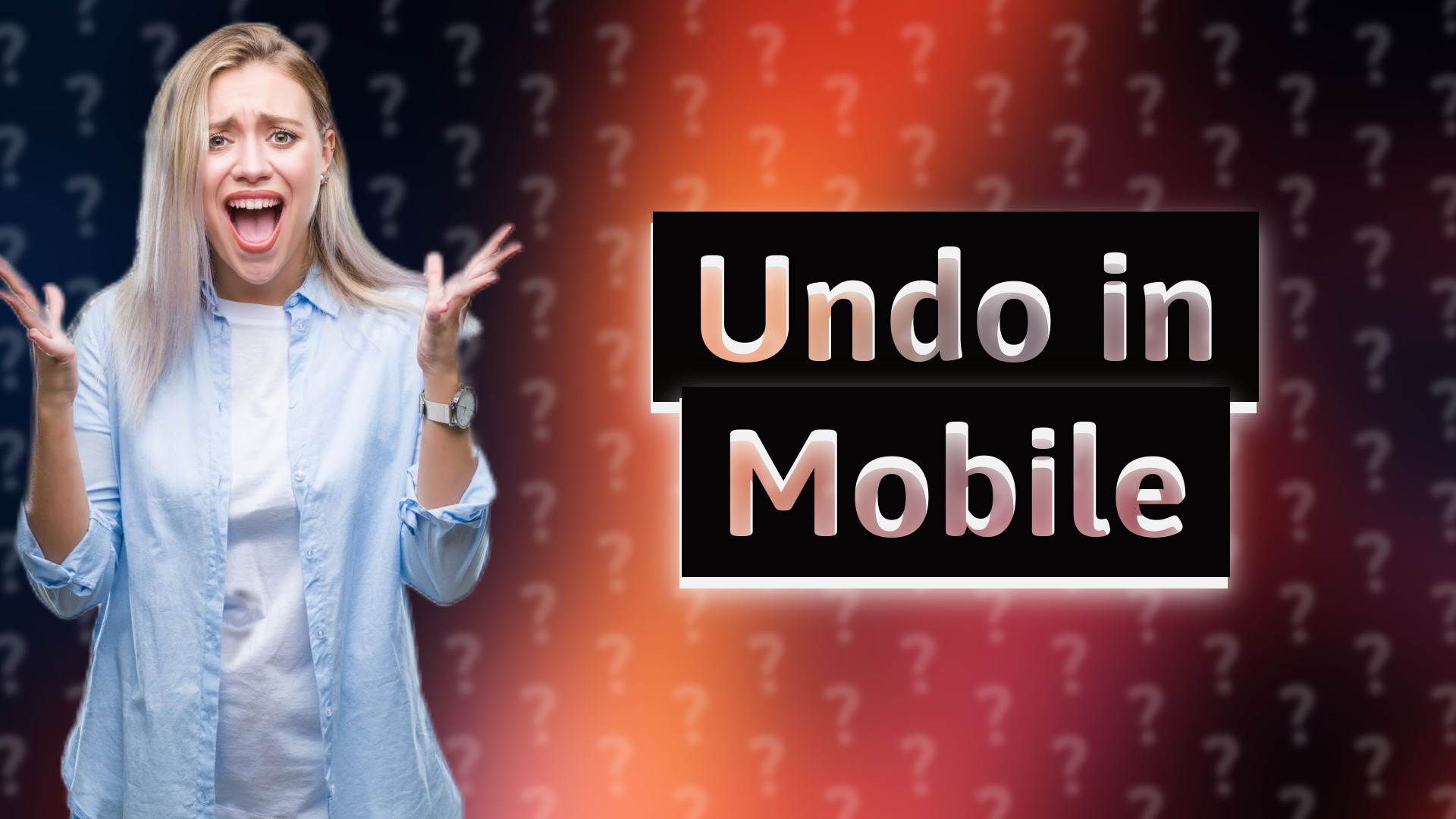 Undo in Mobile