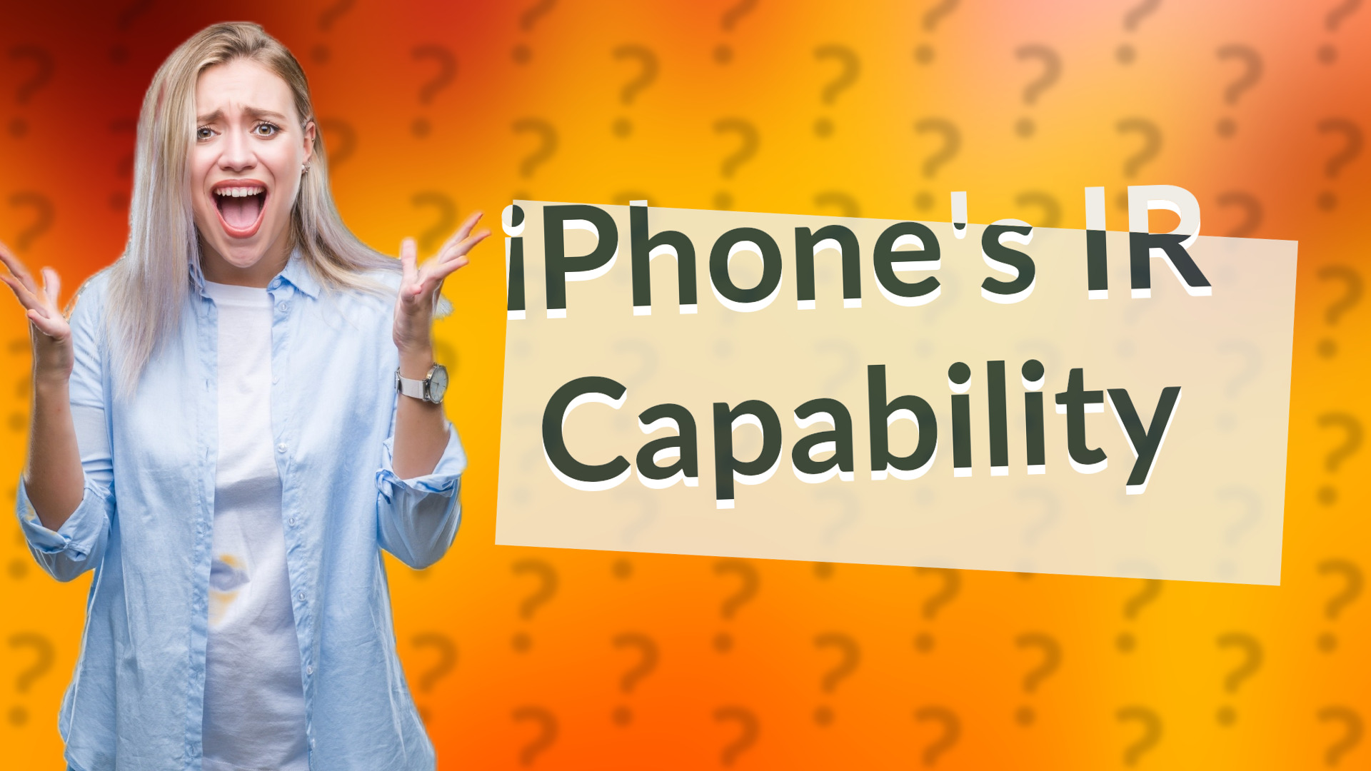 iPhone's IR Capability