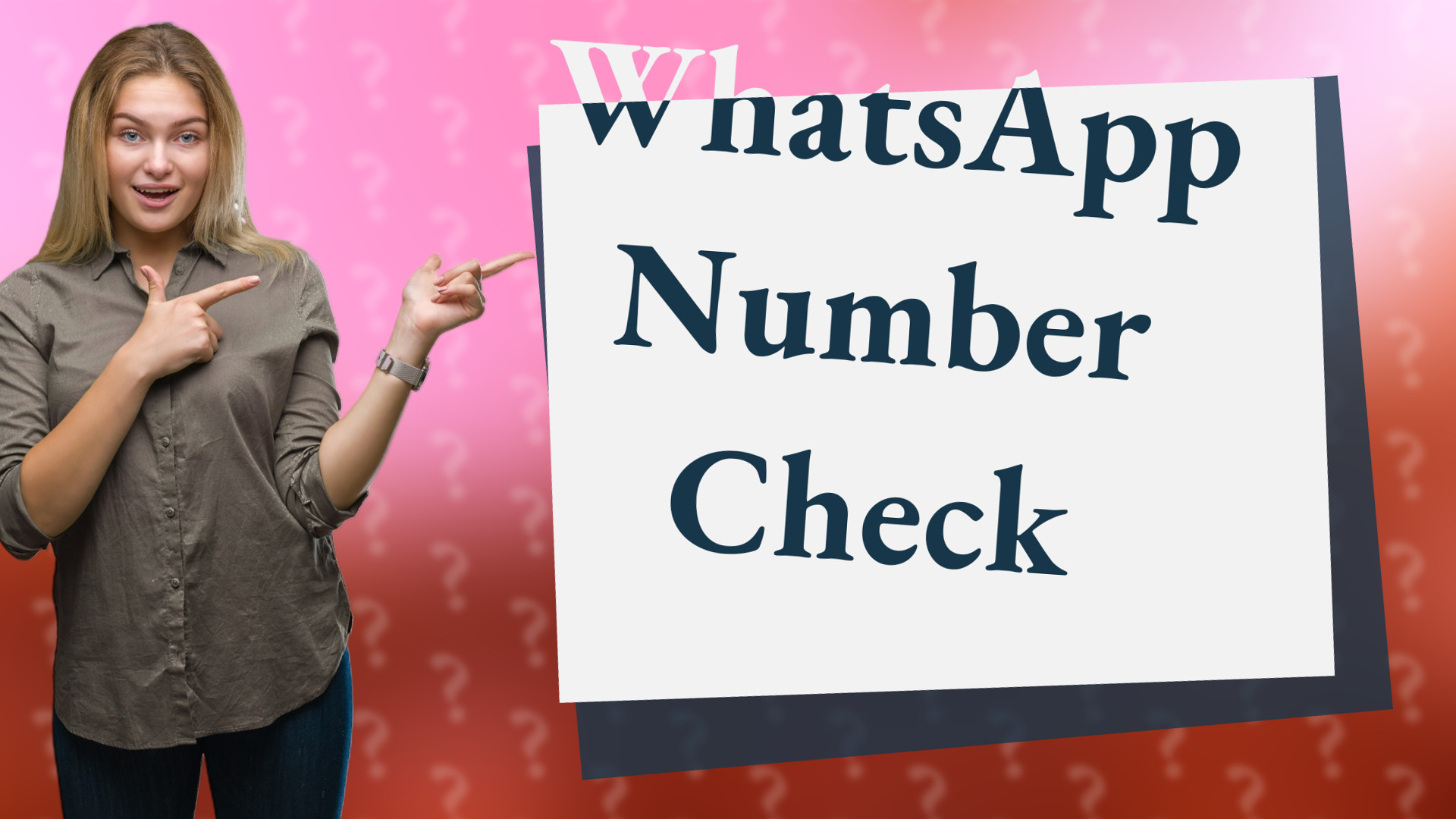 WhatsApp Number Check