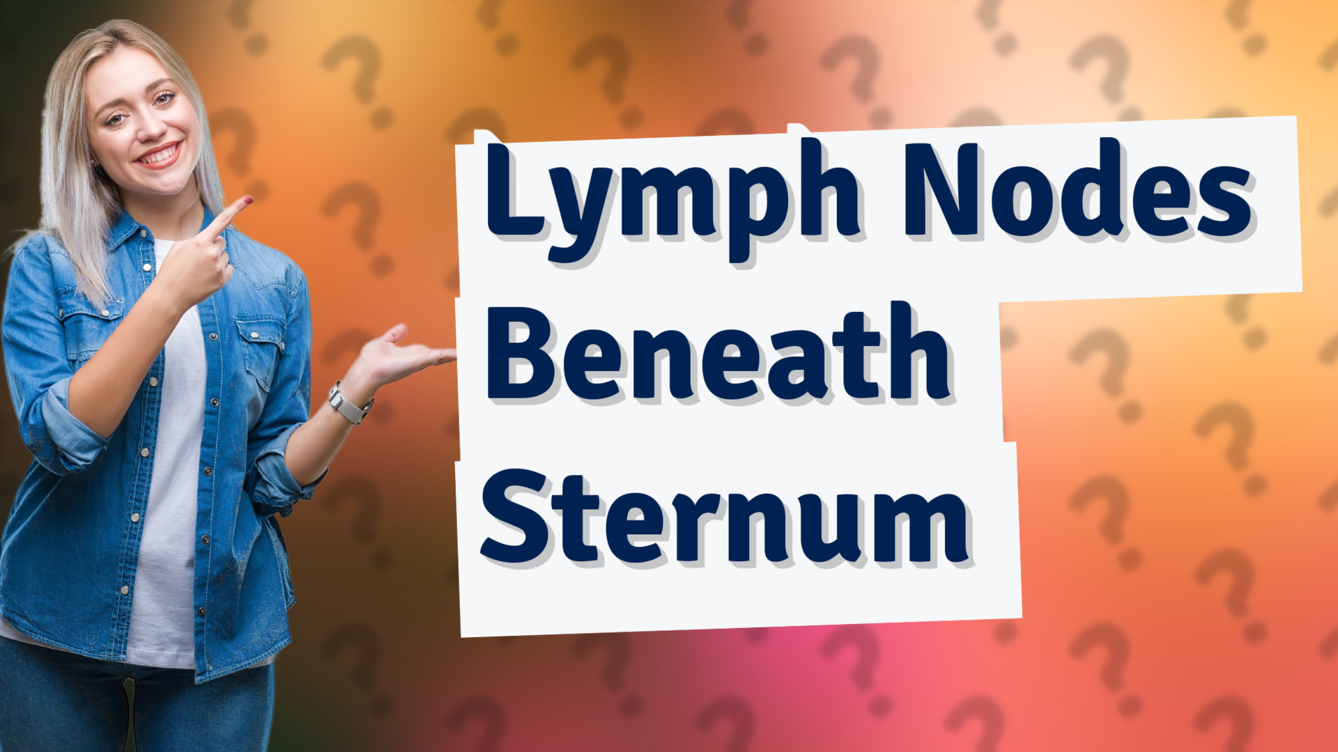 Lymph Nodes Beneath Sternum