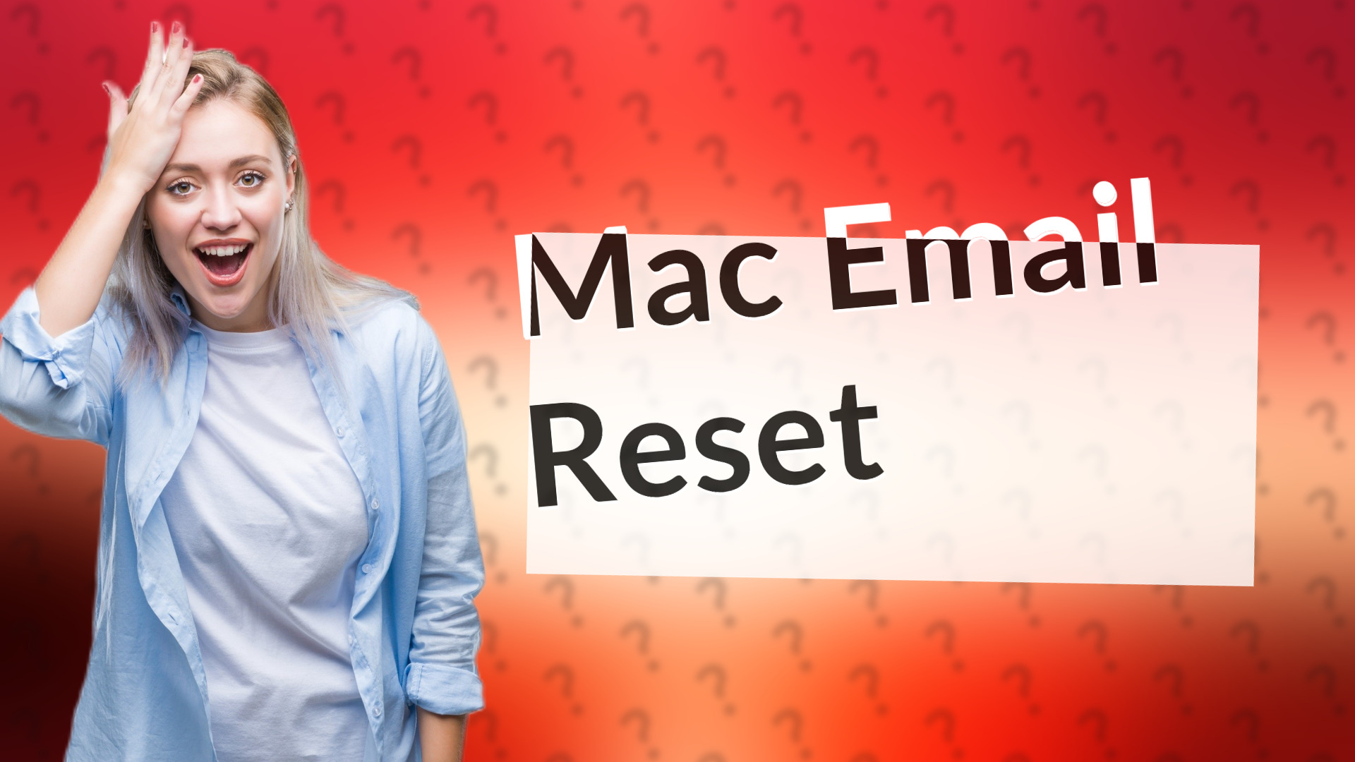 Mac Email Reset