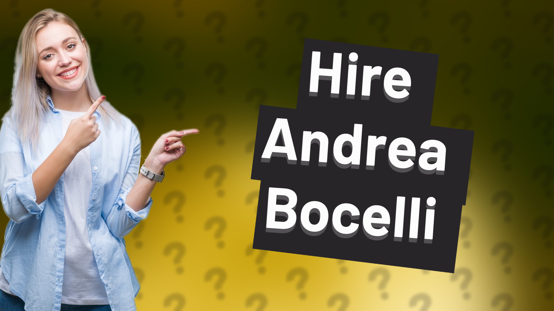 Hire Andrea Bocelli