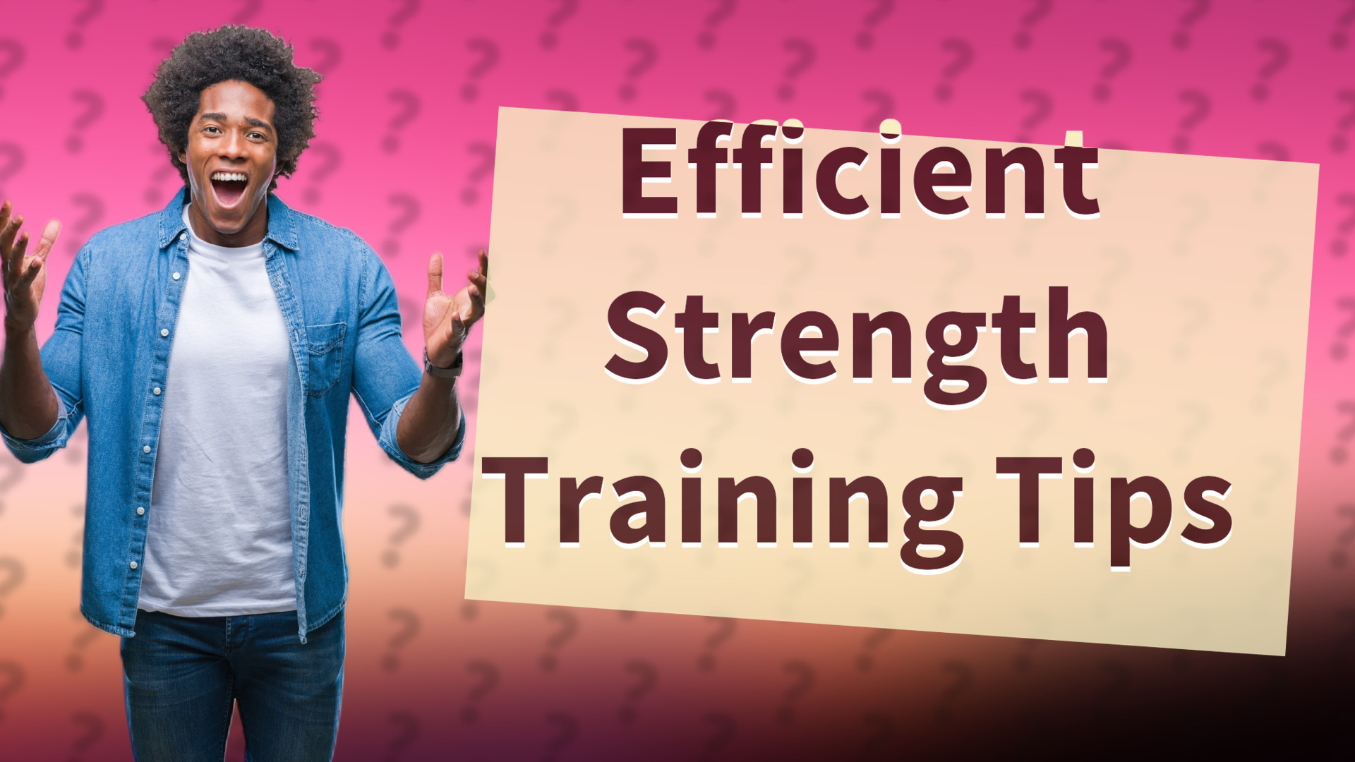 Efficient Strength Training Tips