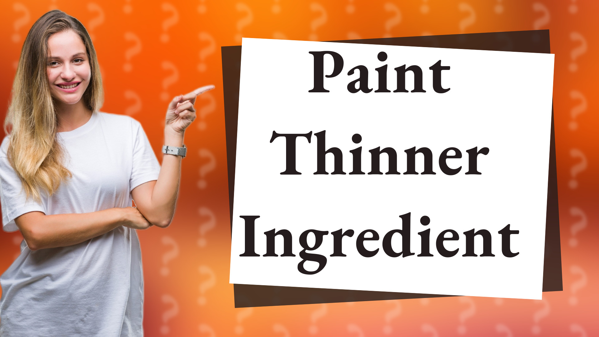 Paint Thinner Ingredient