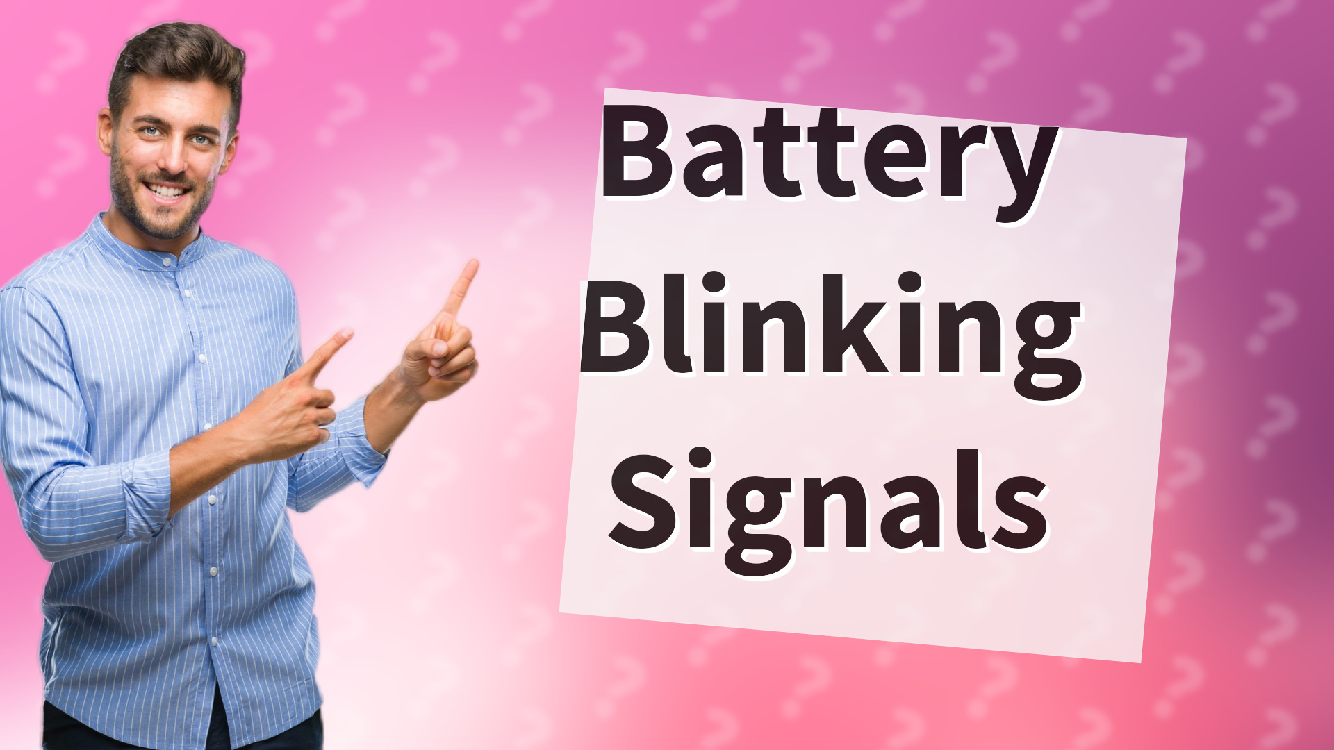 Battery Blinking Signals
