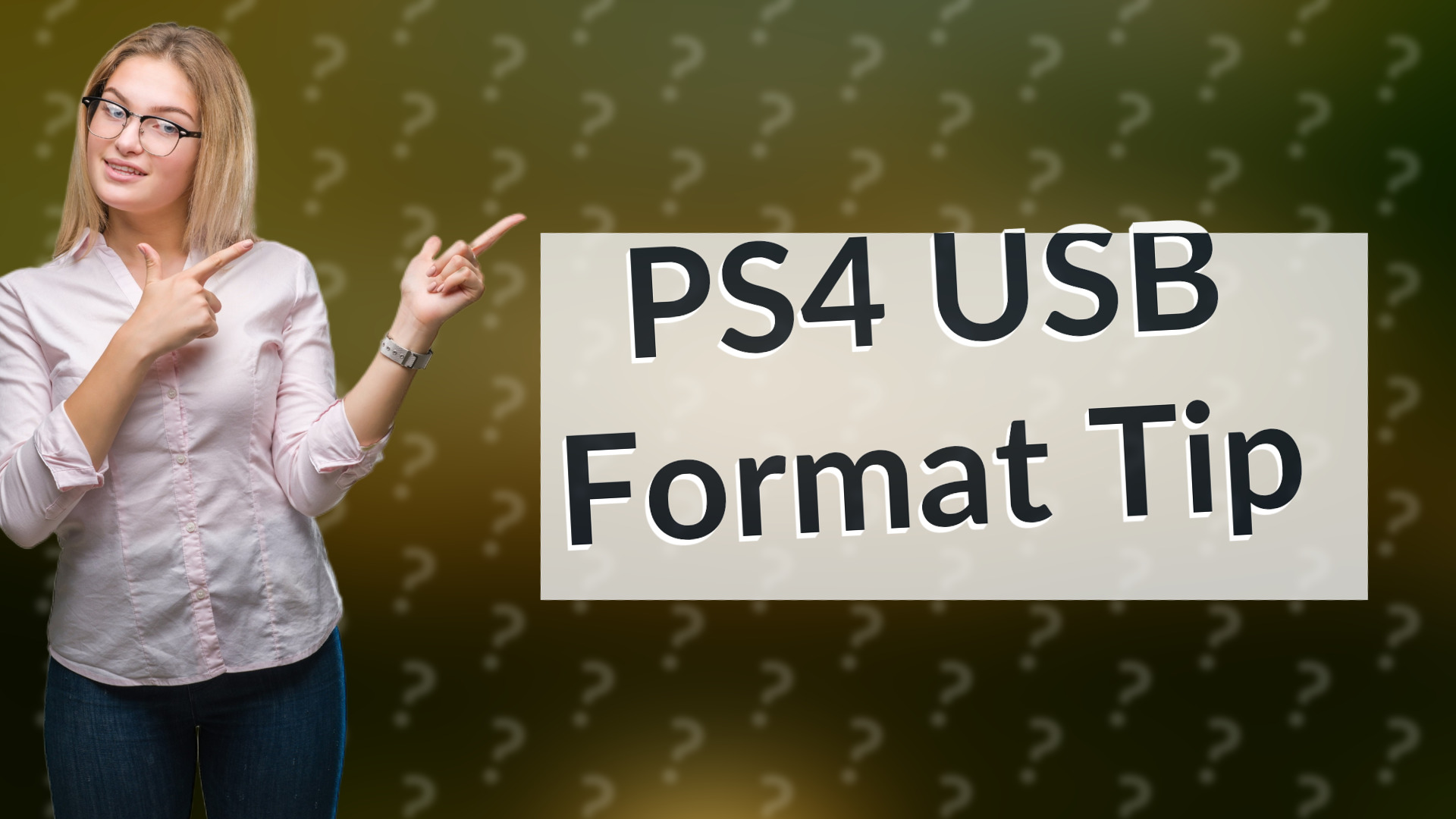 PS4 USB Format Tip