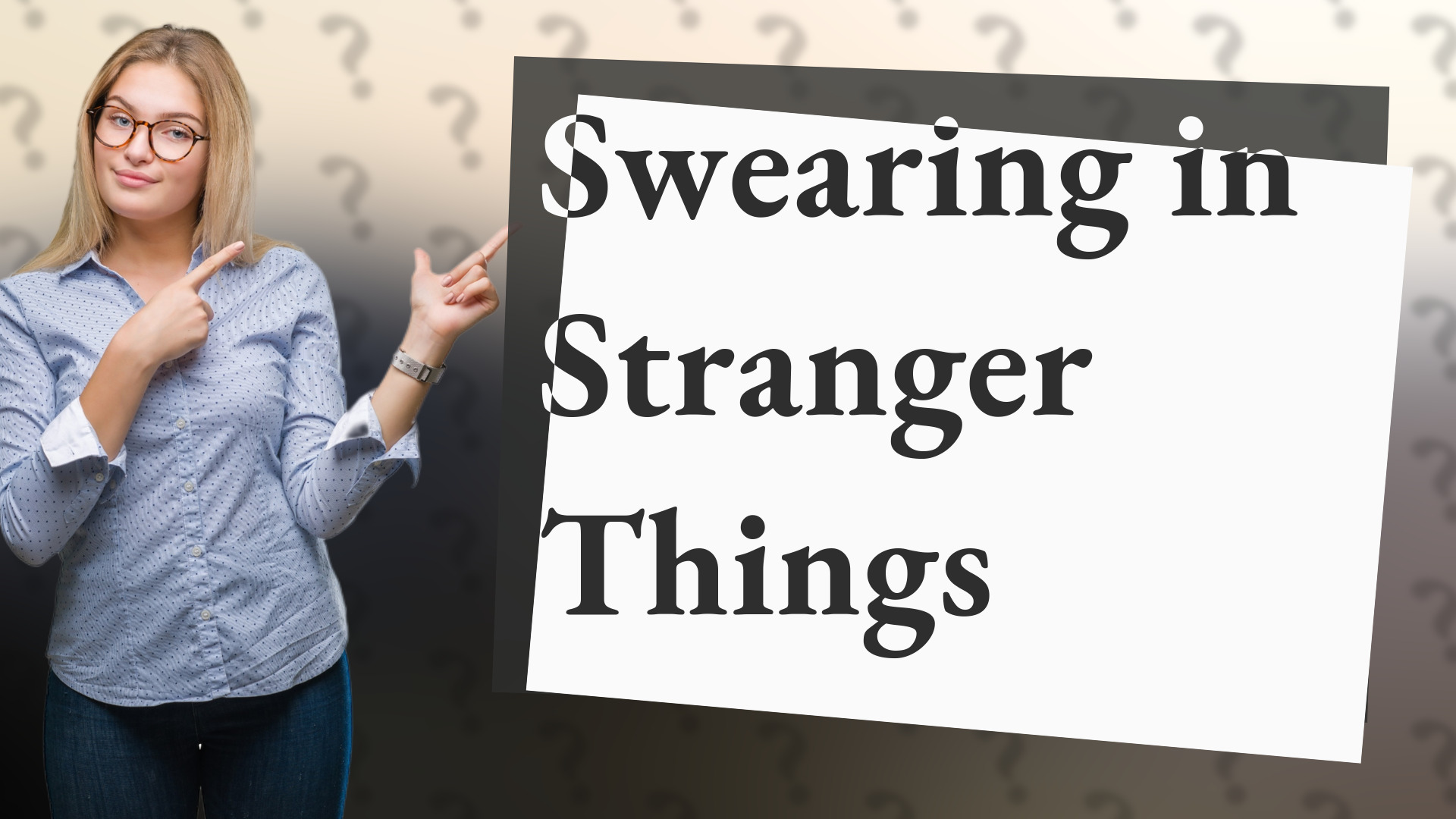 Swearing in Stranger Things