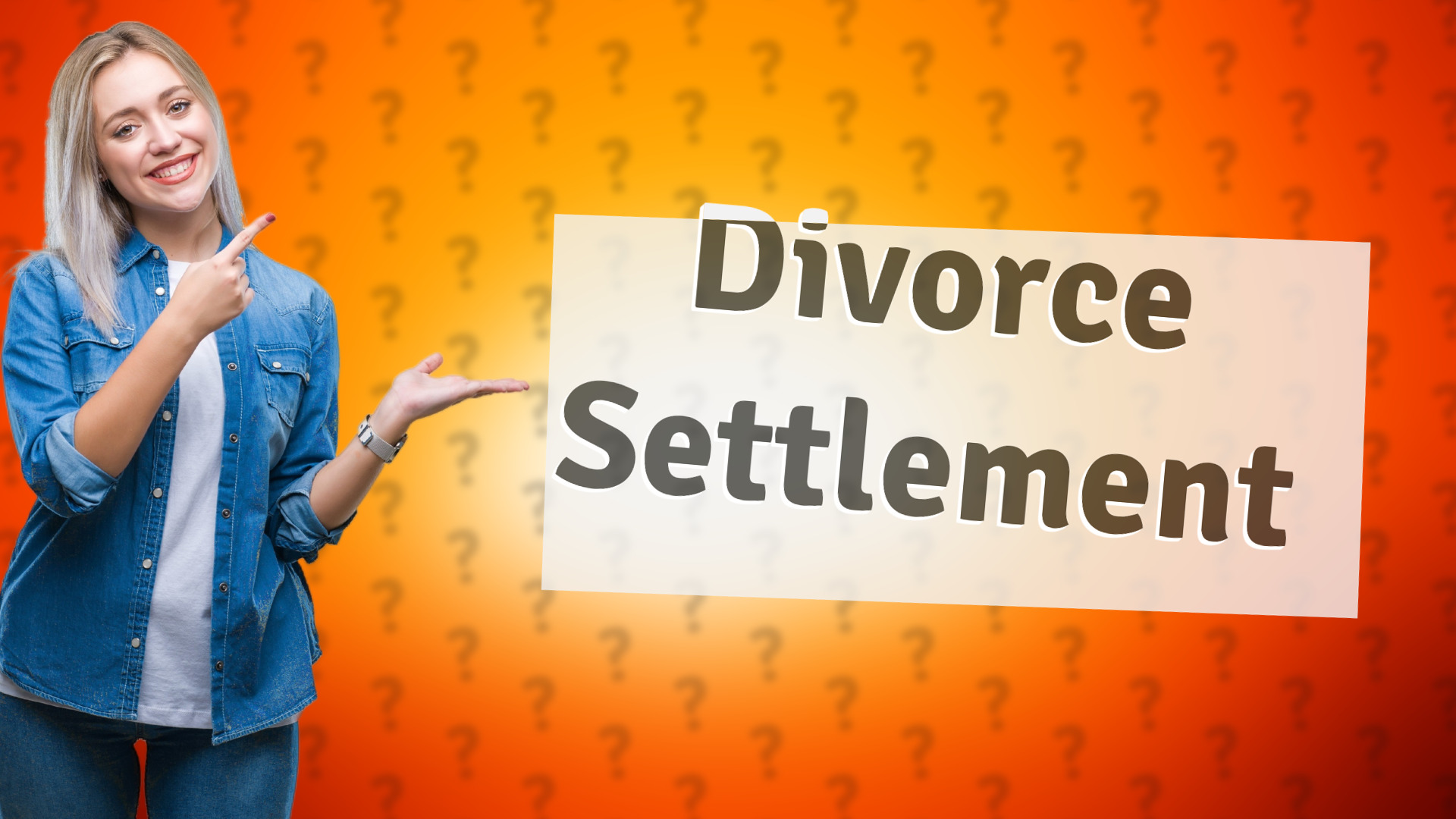 Divorce Settlement