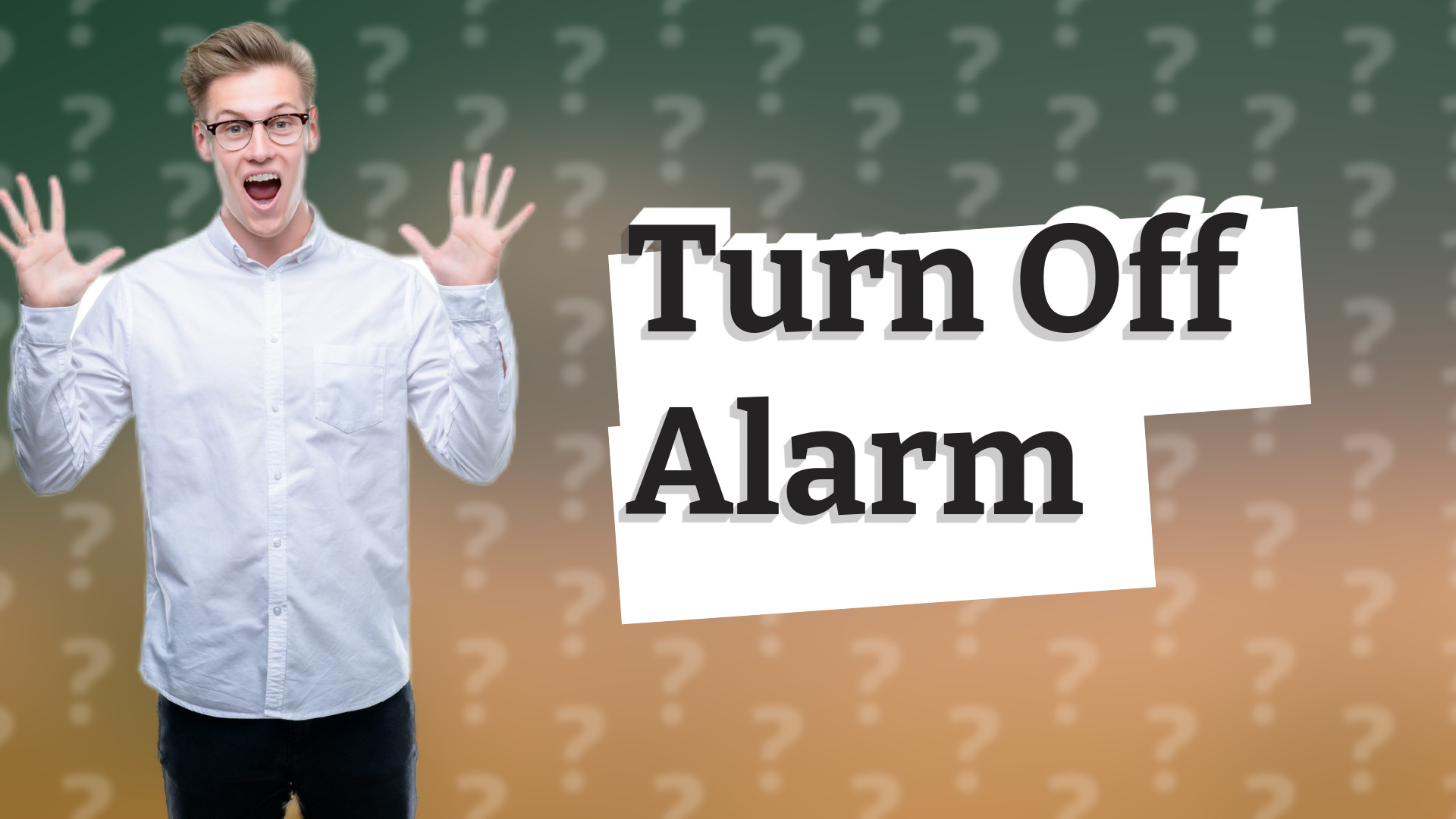 Turn Off Alarm