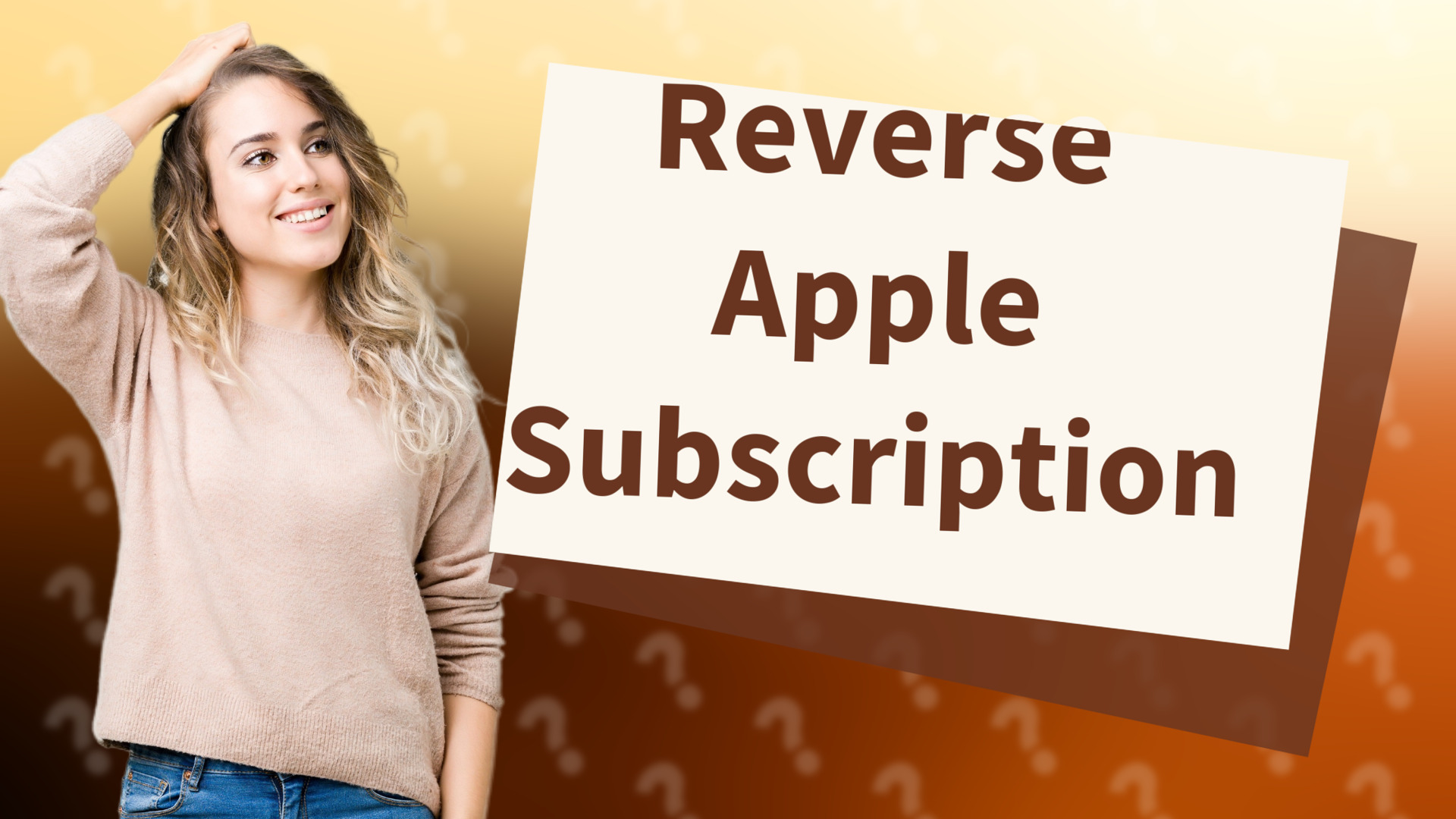 Reverse Apple Subscription