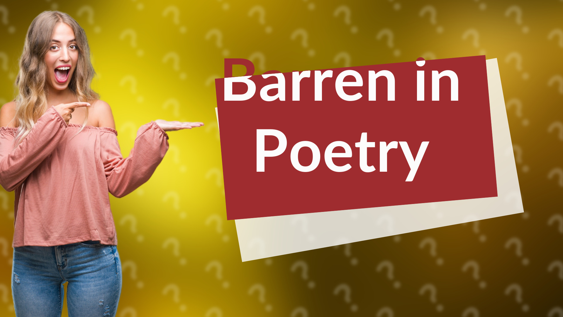 Barren in Poetry