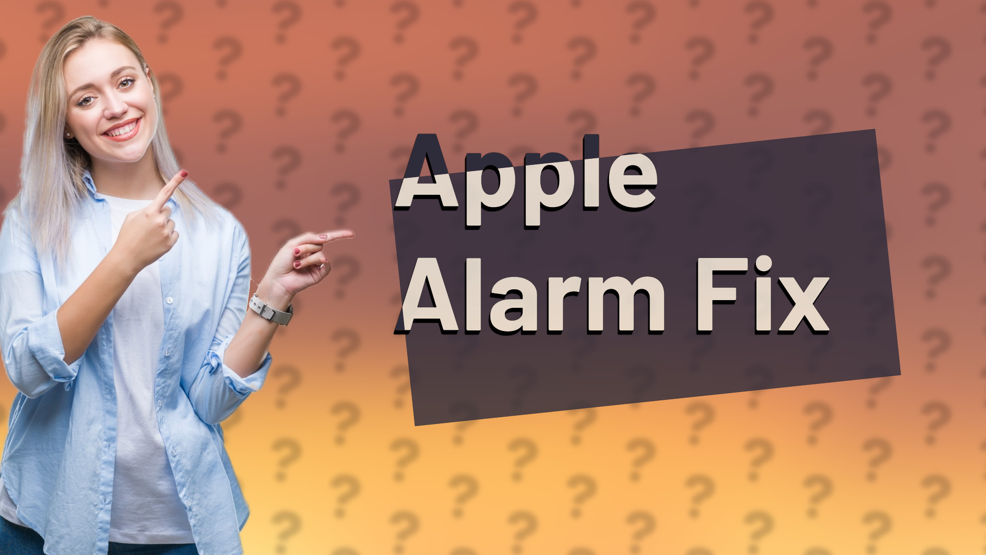 Apple Alarm Fix