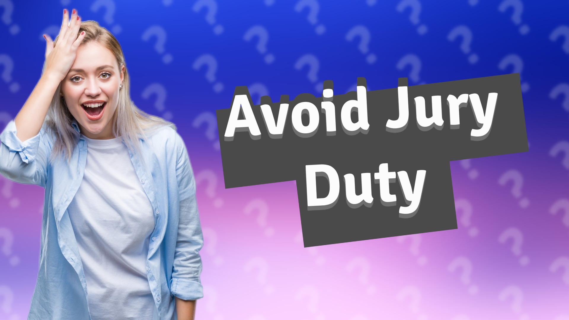 Avoid Jury Duty