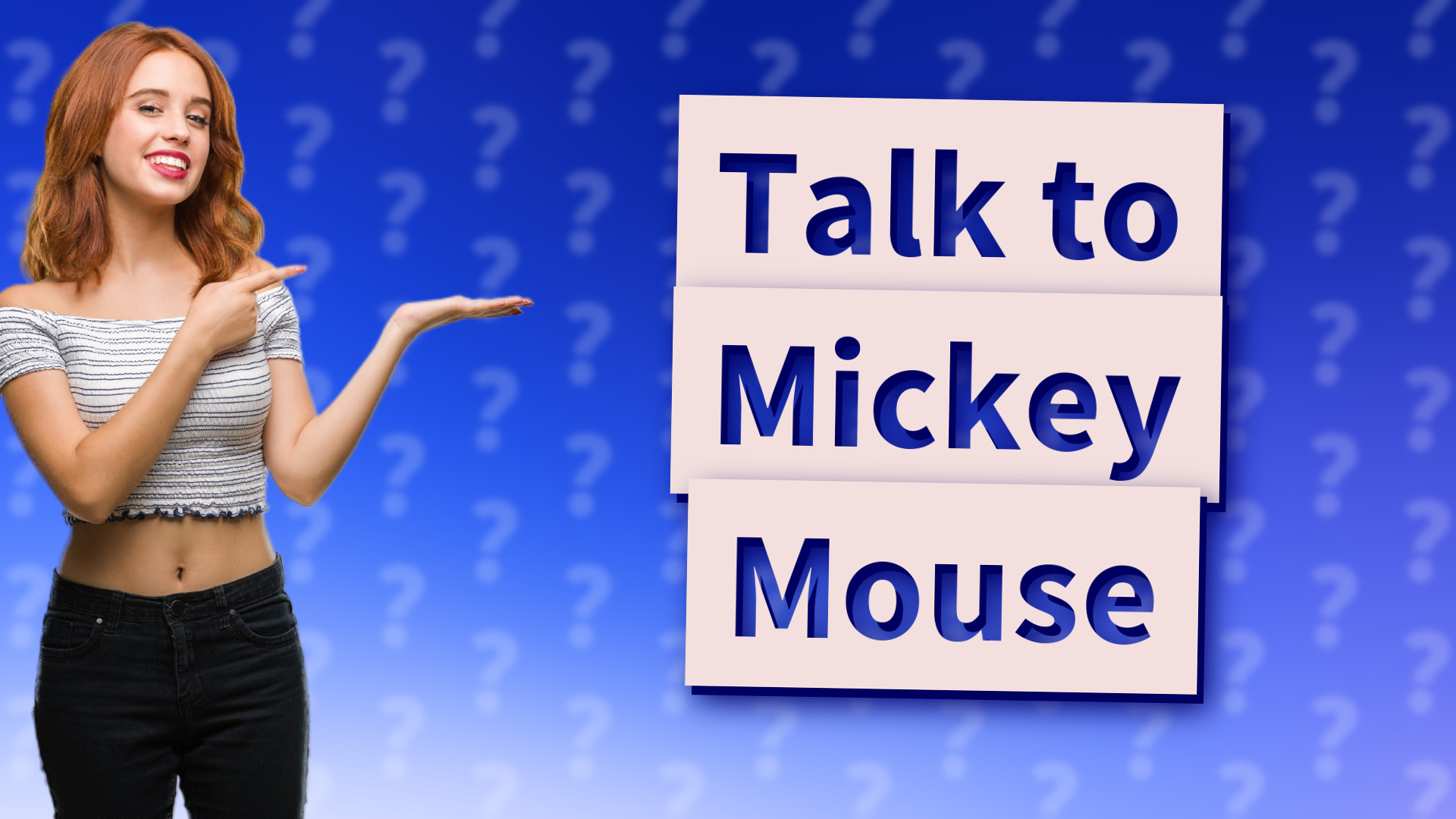 Talk to Mickey Mouse