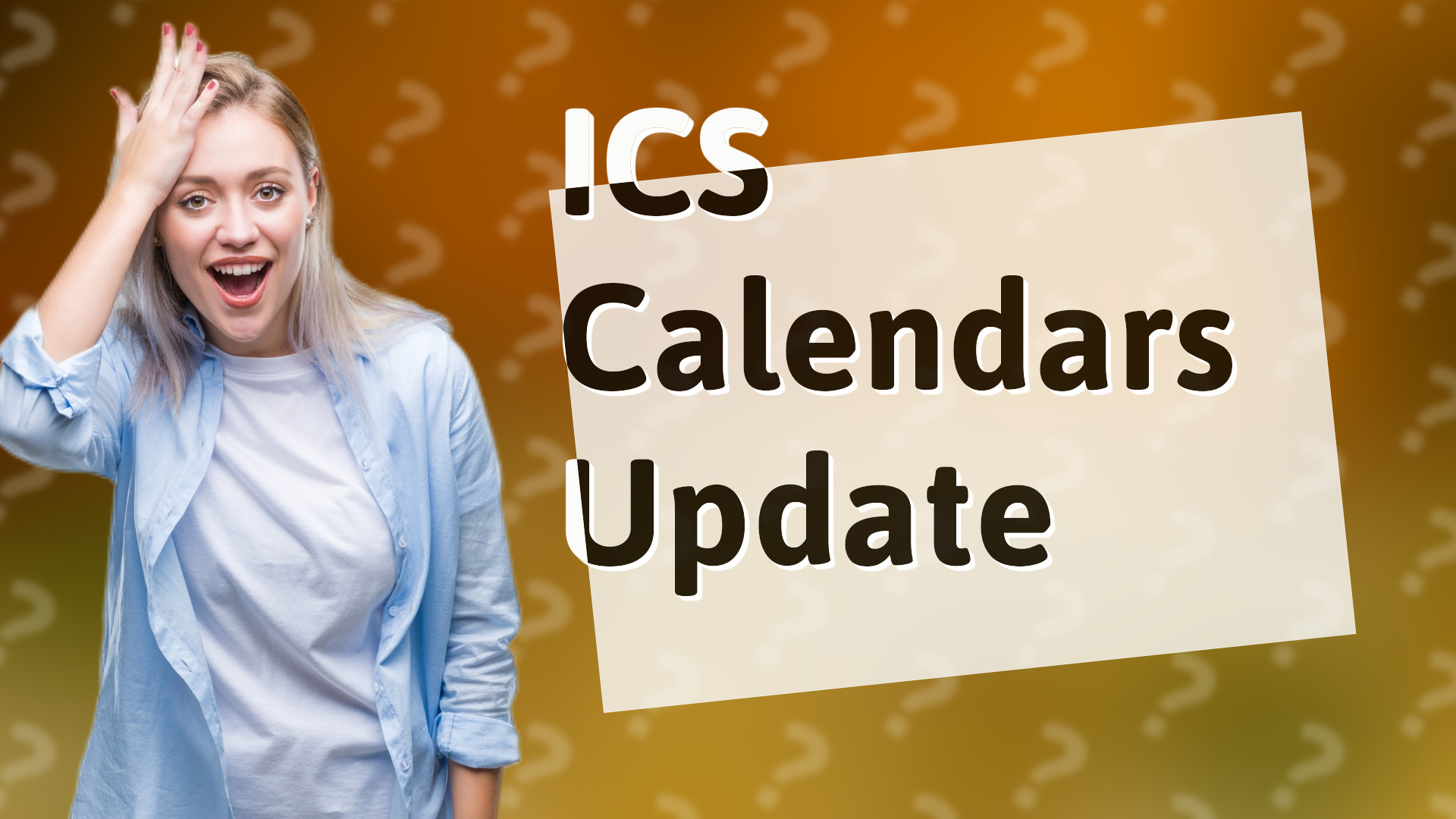 ICS Calendars Update