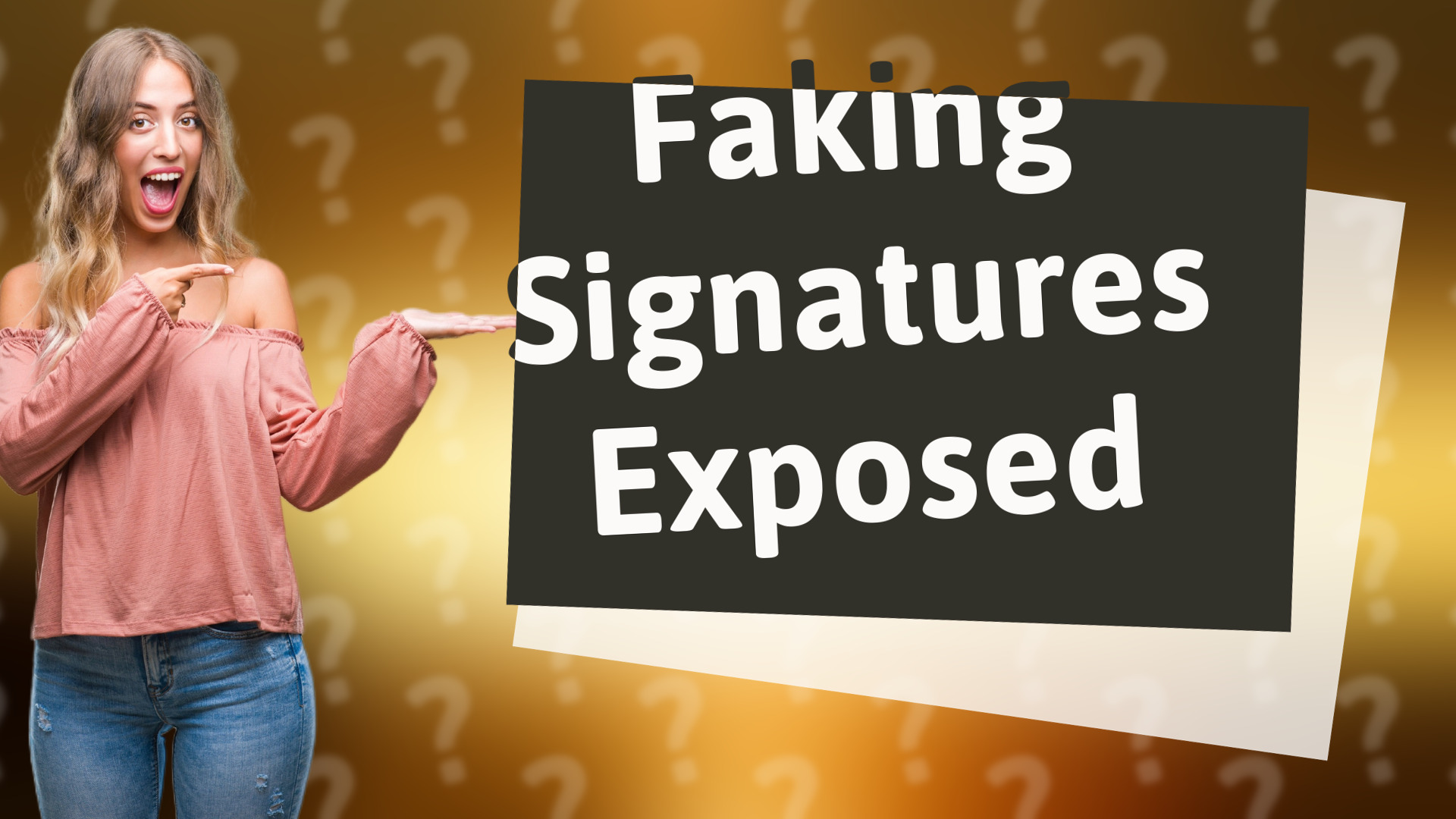 Faking Signatures Exposed