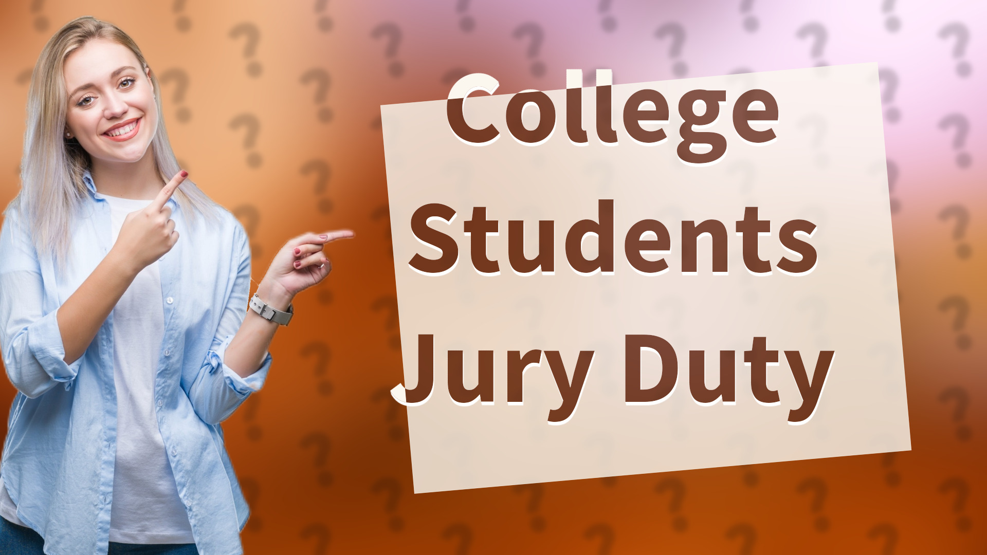 College Students Jury Duty