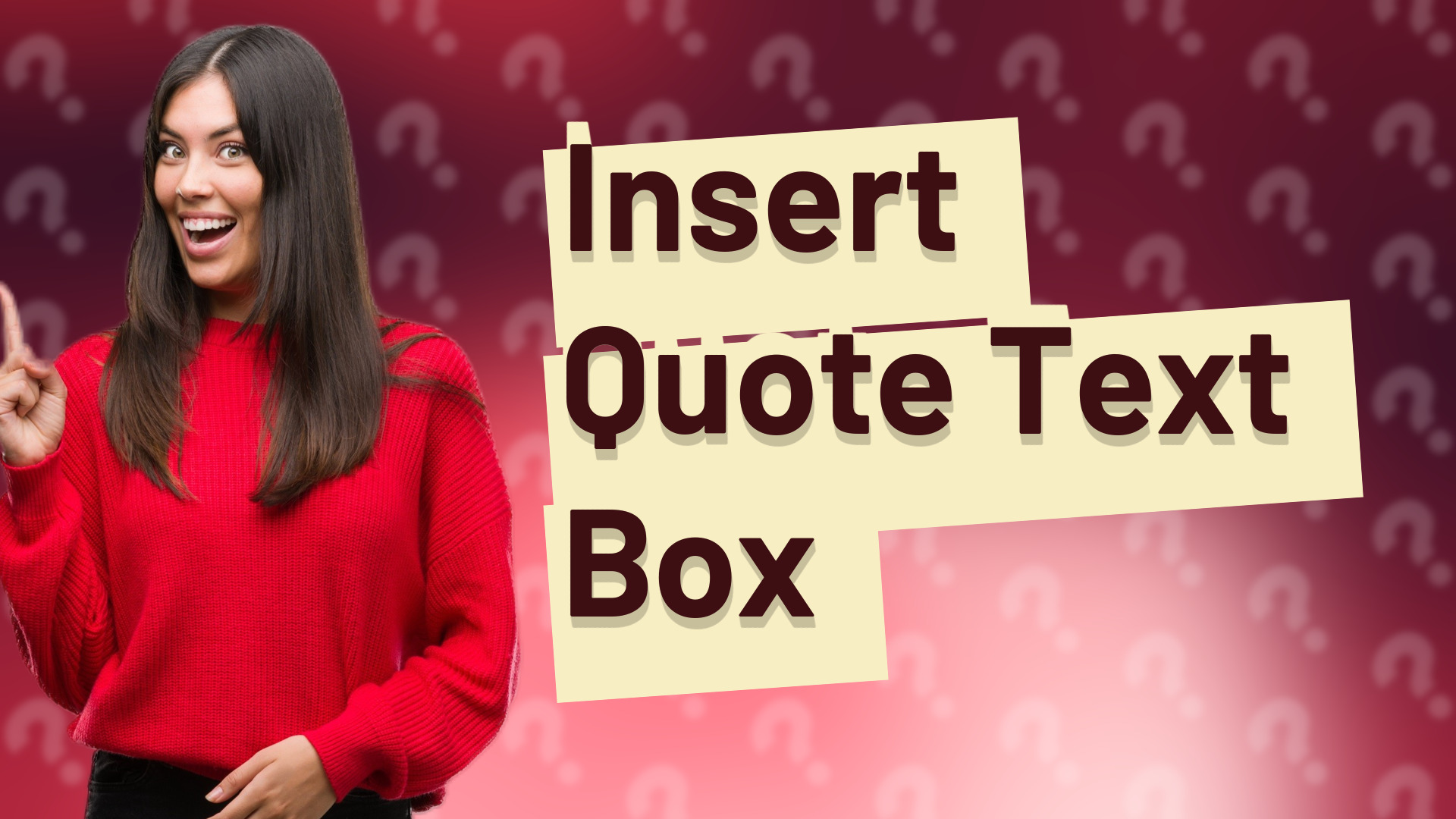 Insert Quote Text Box