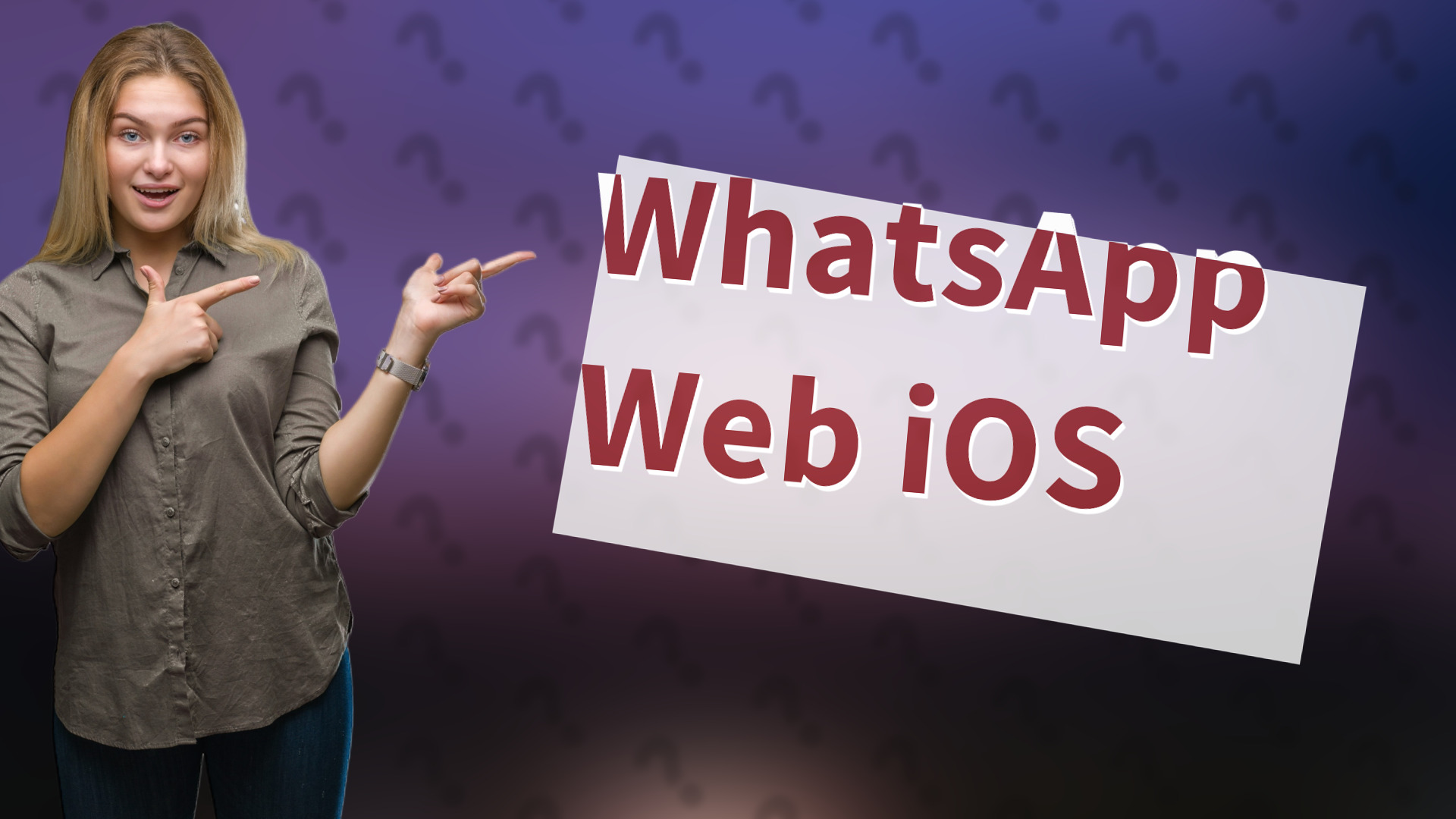 WhatsApp Web iOS