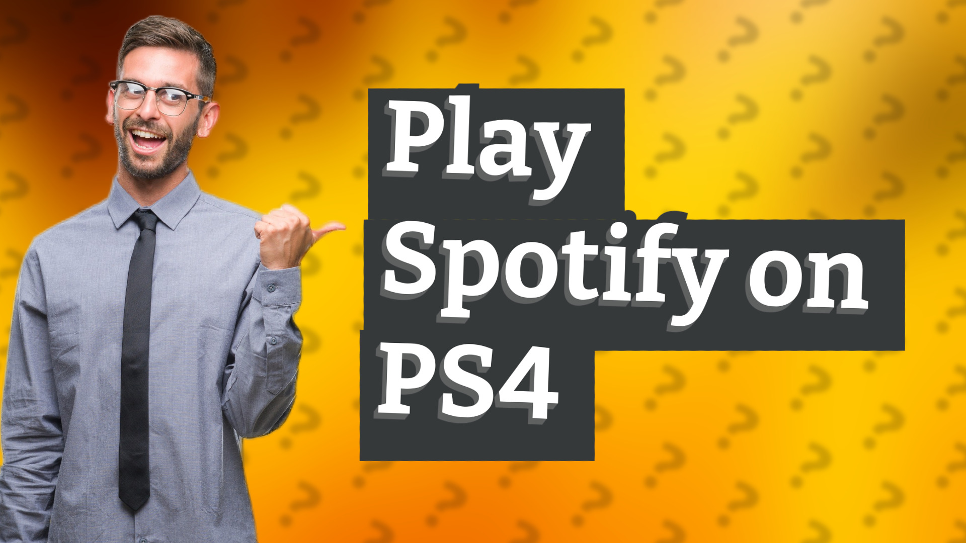 Play Spotify on PS4