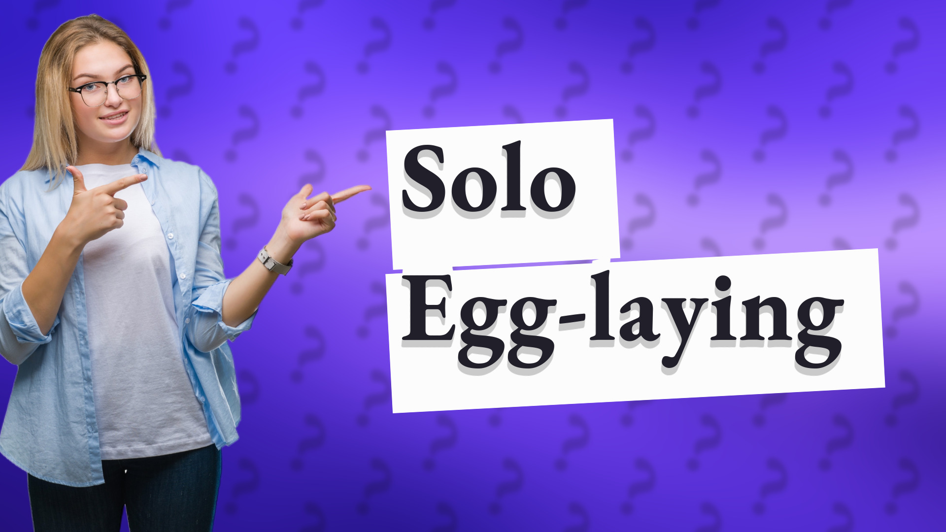 Solo Egg-laying