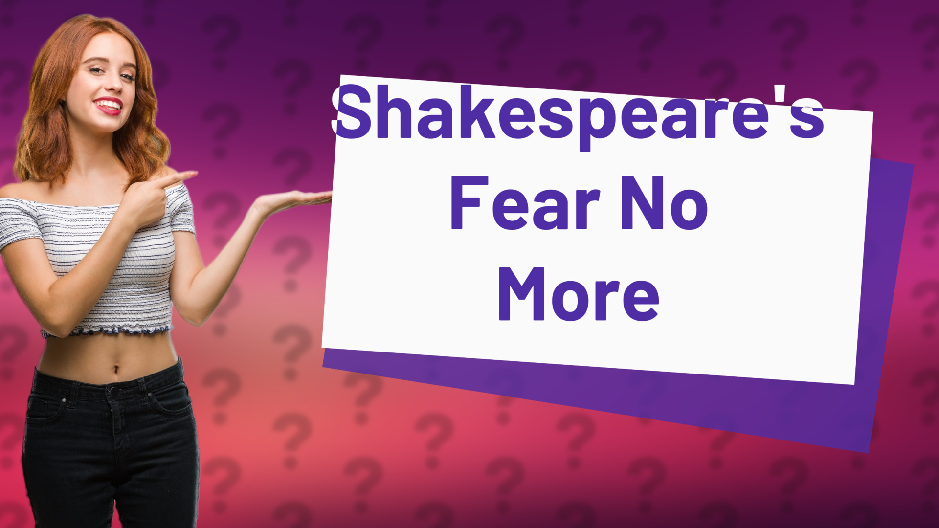 Shakespeare's Fear No More