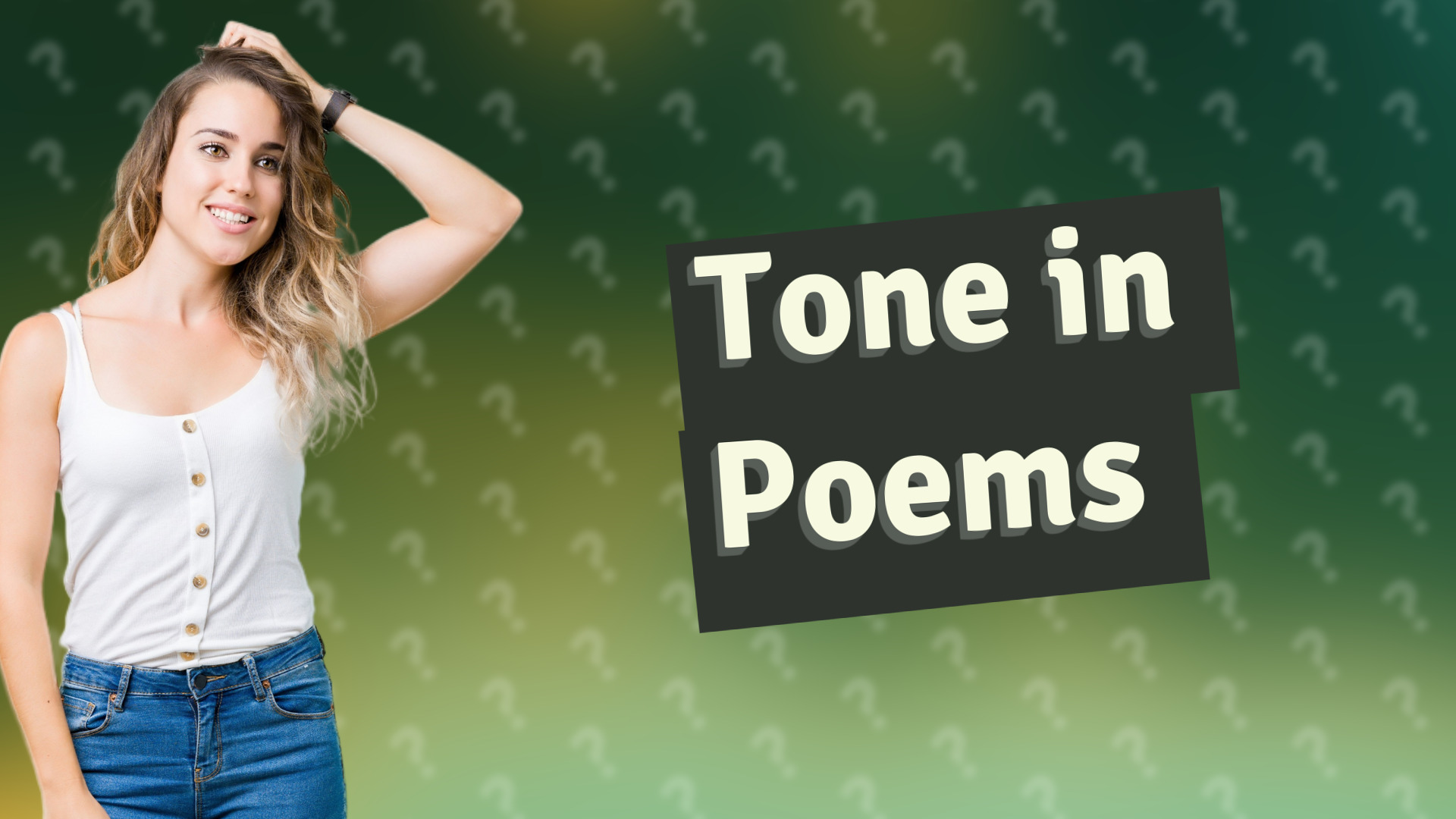 Tone in Poems