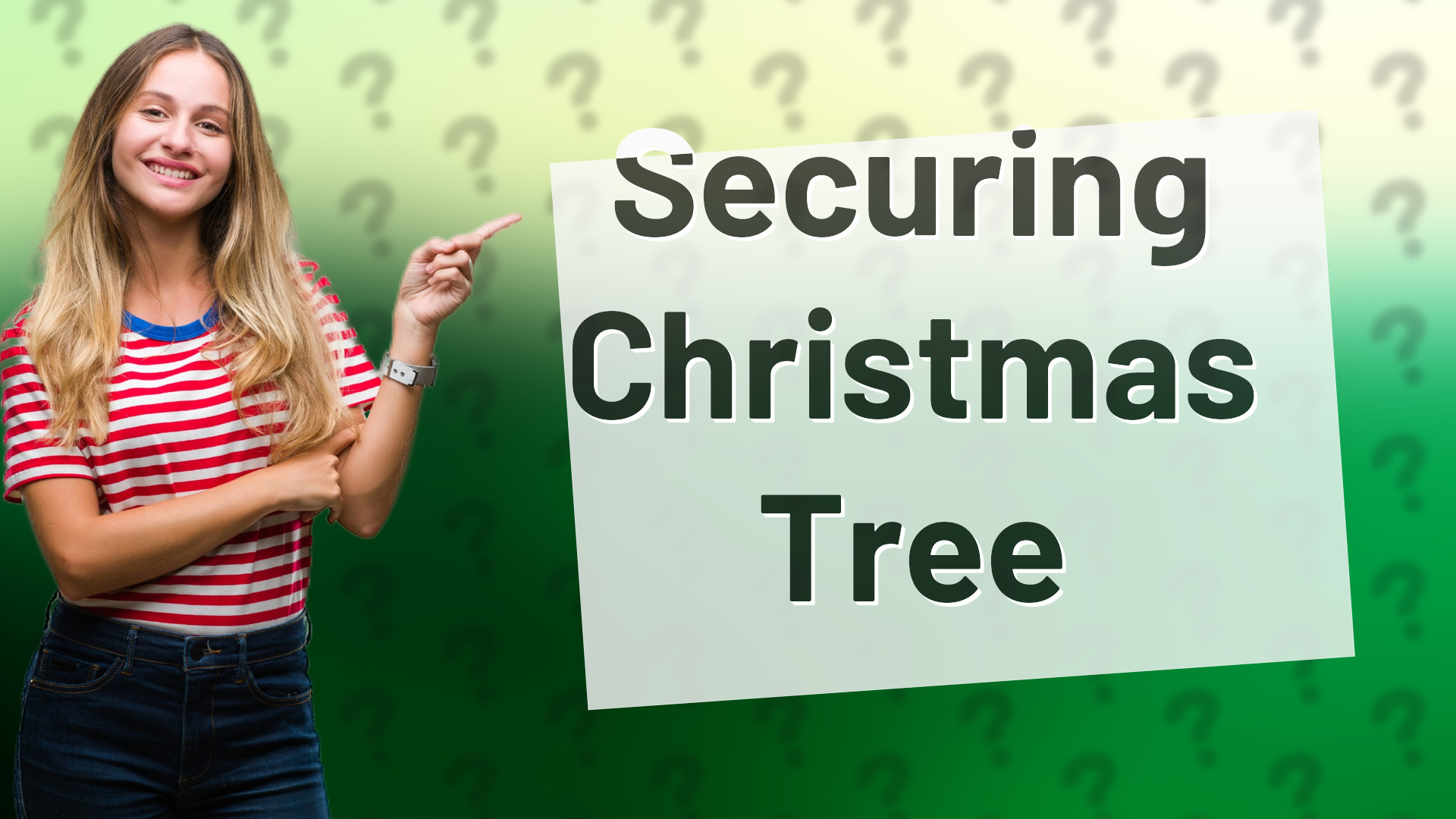 Securing Christmas Tree