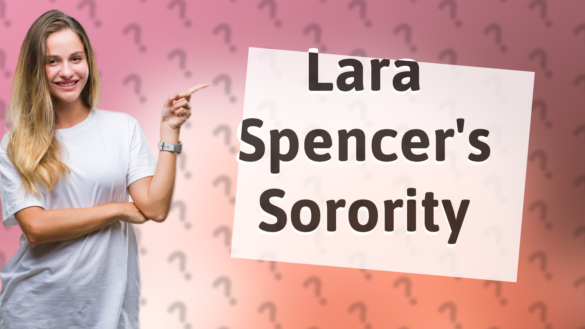 Lara Spencer's Sorority