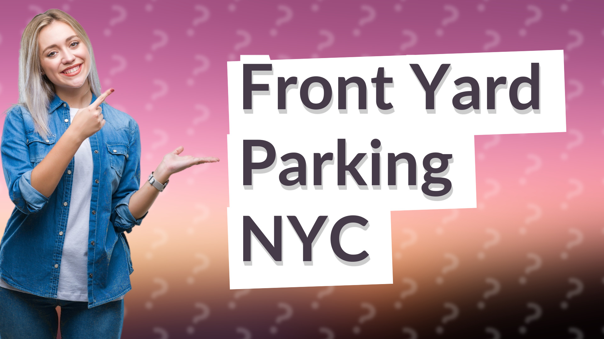 Front Yard Parking NYC