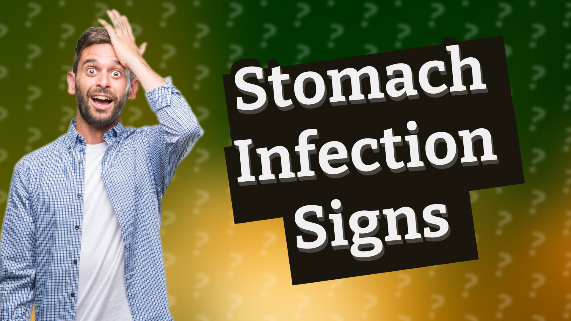 Stomach Infection Signs