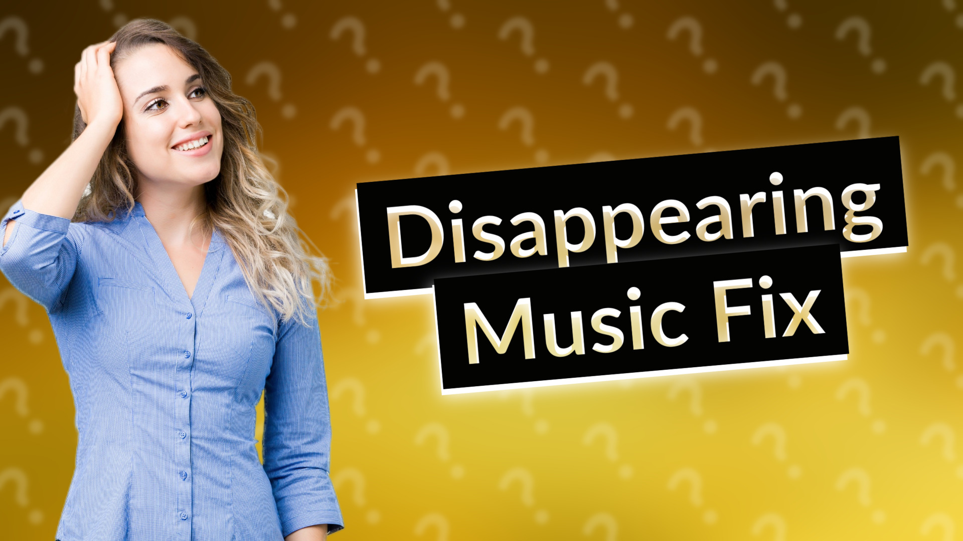 Disappearing Music Fix