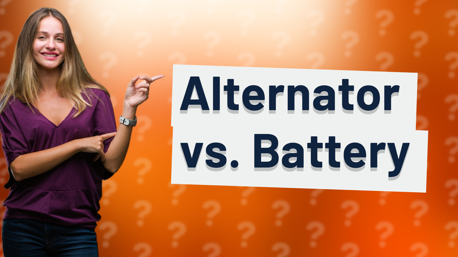 Alternator vs. Battery
