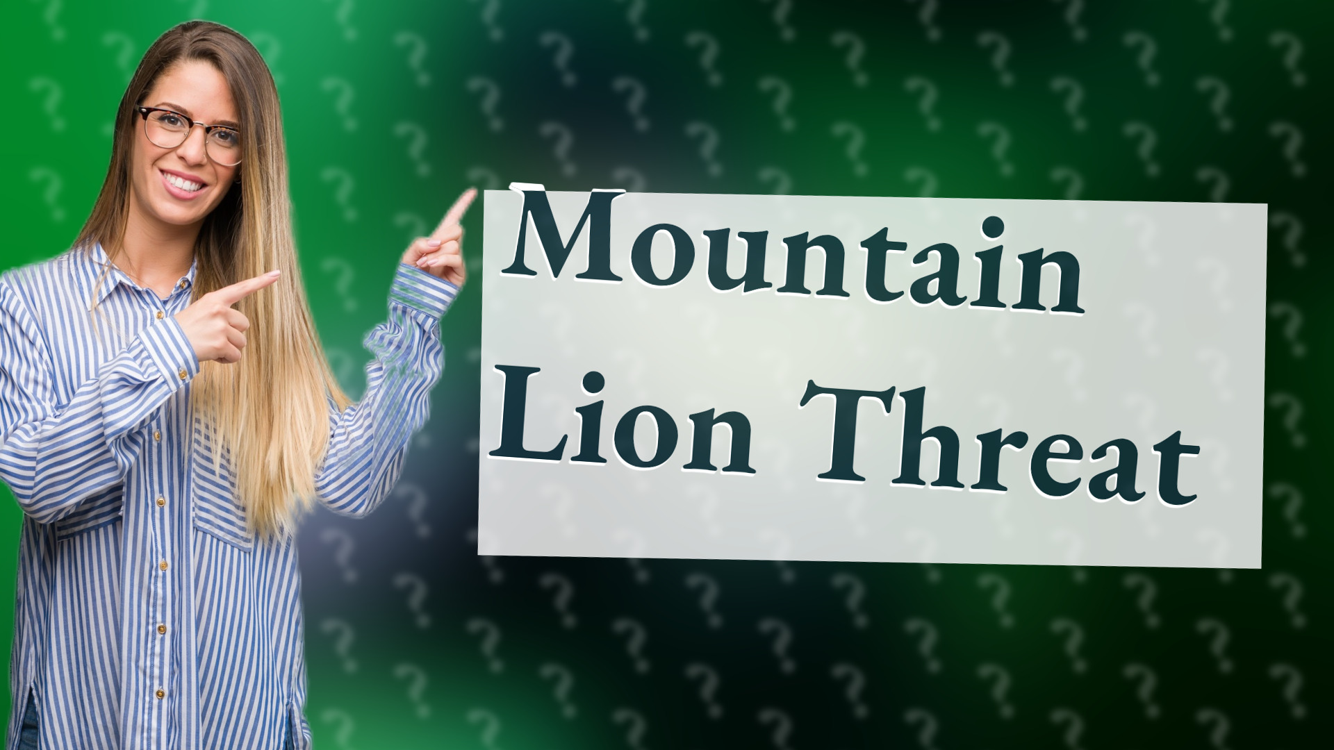 Mountain Lion Threat