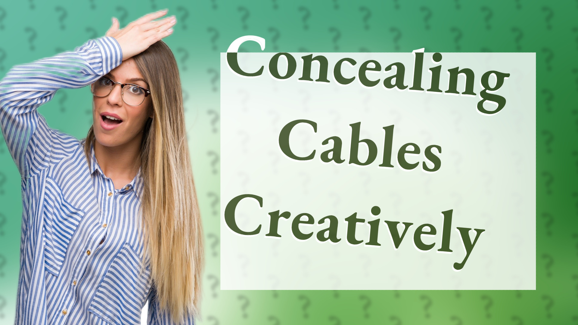 Concealing Cables Creatively