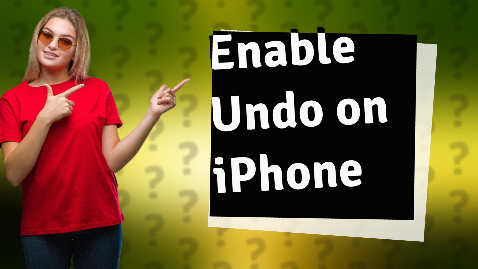 Enable Undo on iPhone