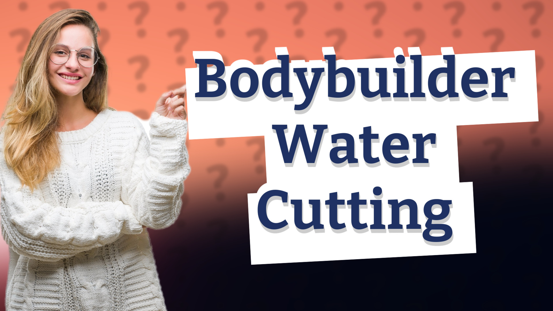 Bodybuilder Water Cutting