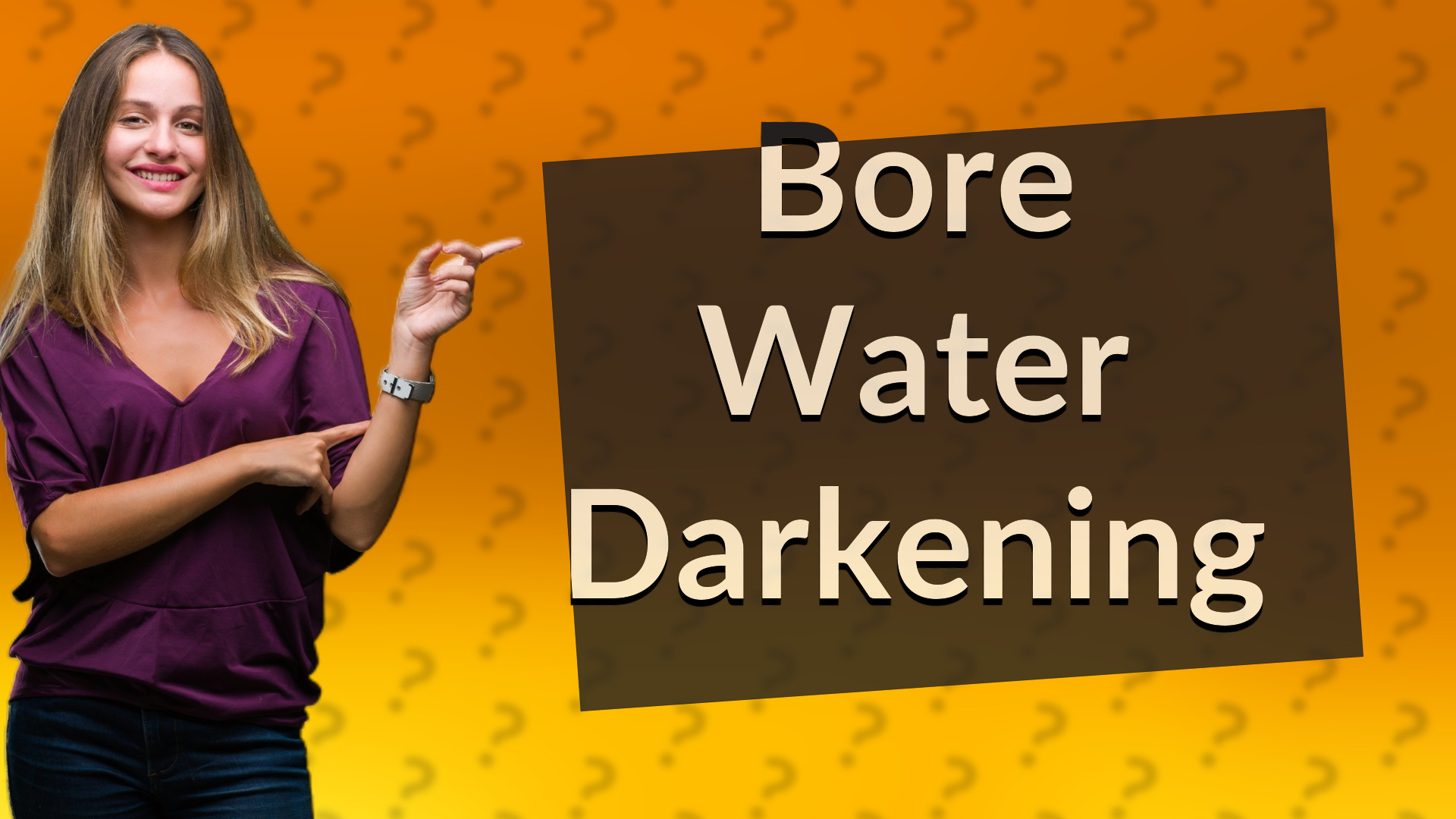 Bore Water Darkening