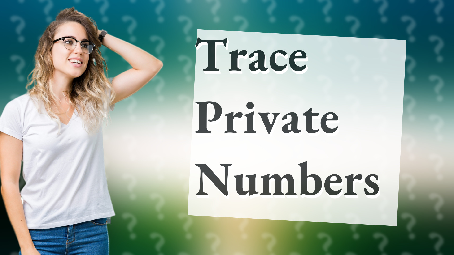 Trace Private Numbers